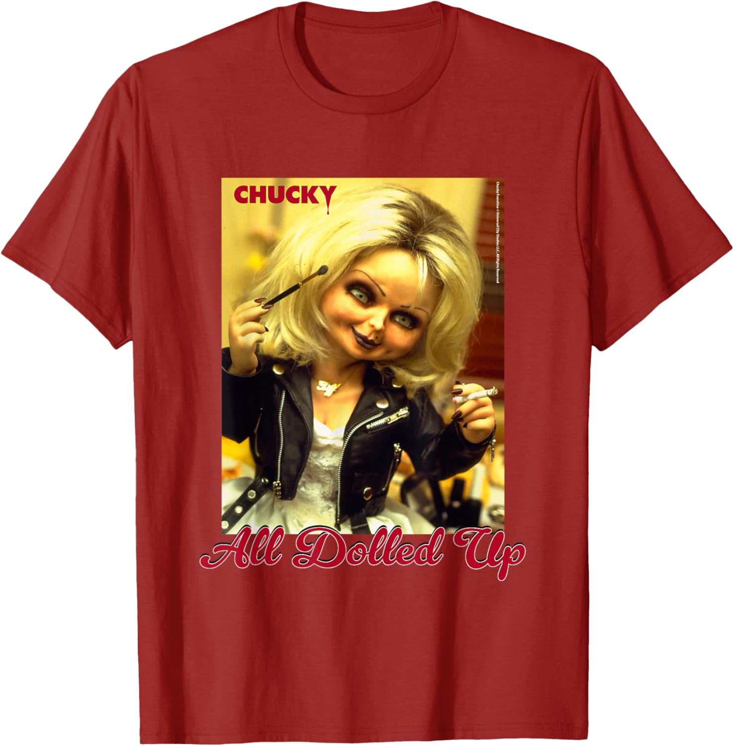 Chucky and Tiffany All Dolled Up T-Shirt for Horror Movie Fans - 26