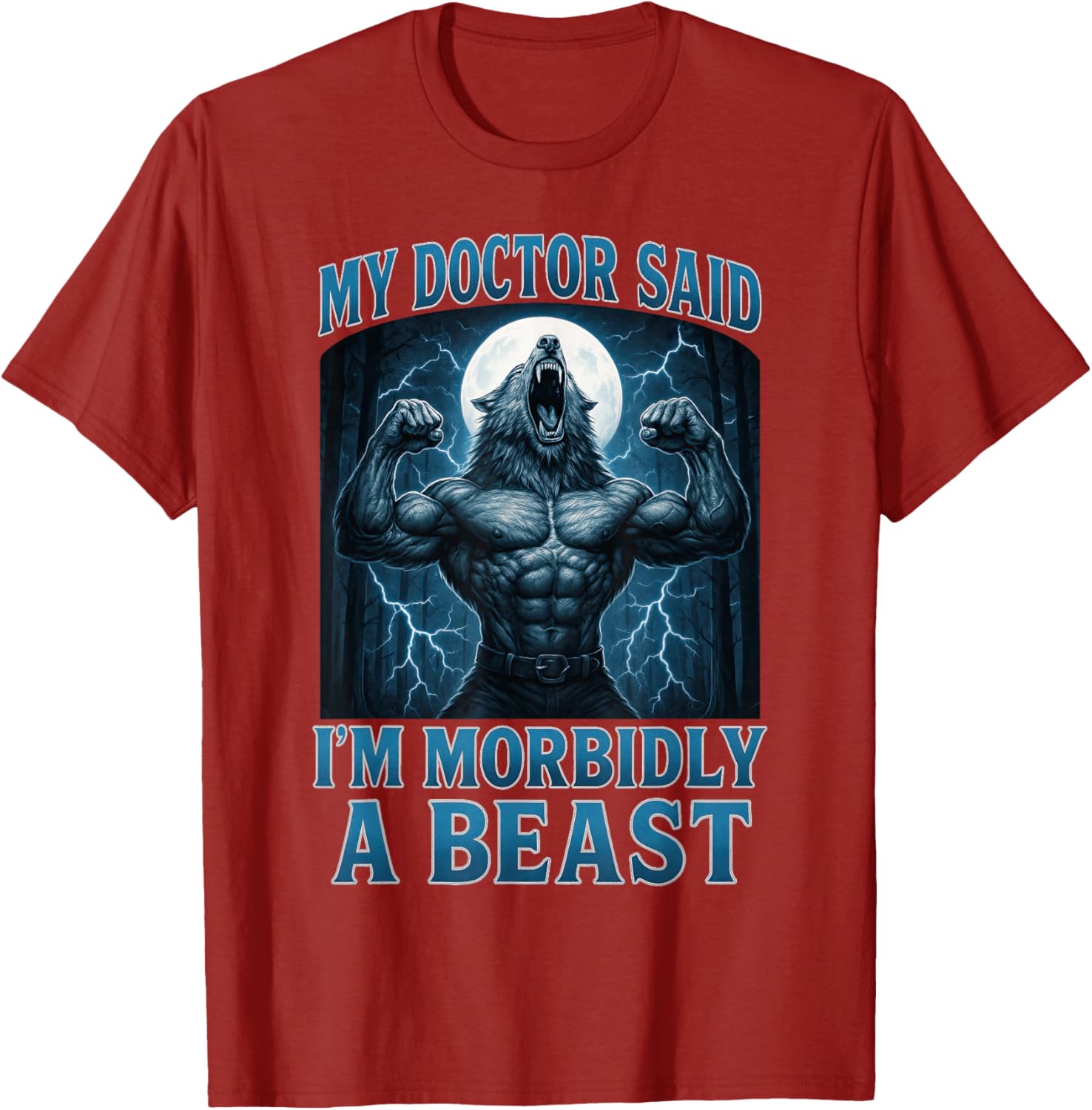 Funny Alpha Wolf Beast Meme Graphic Tee for Men, Women, and Teens - 8