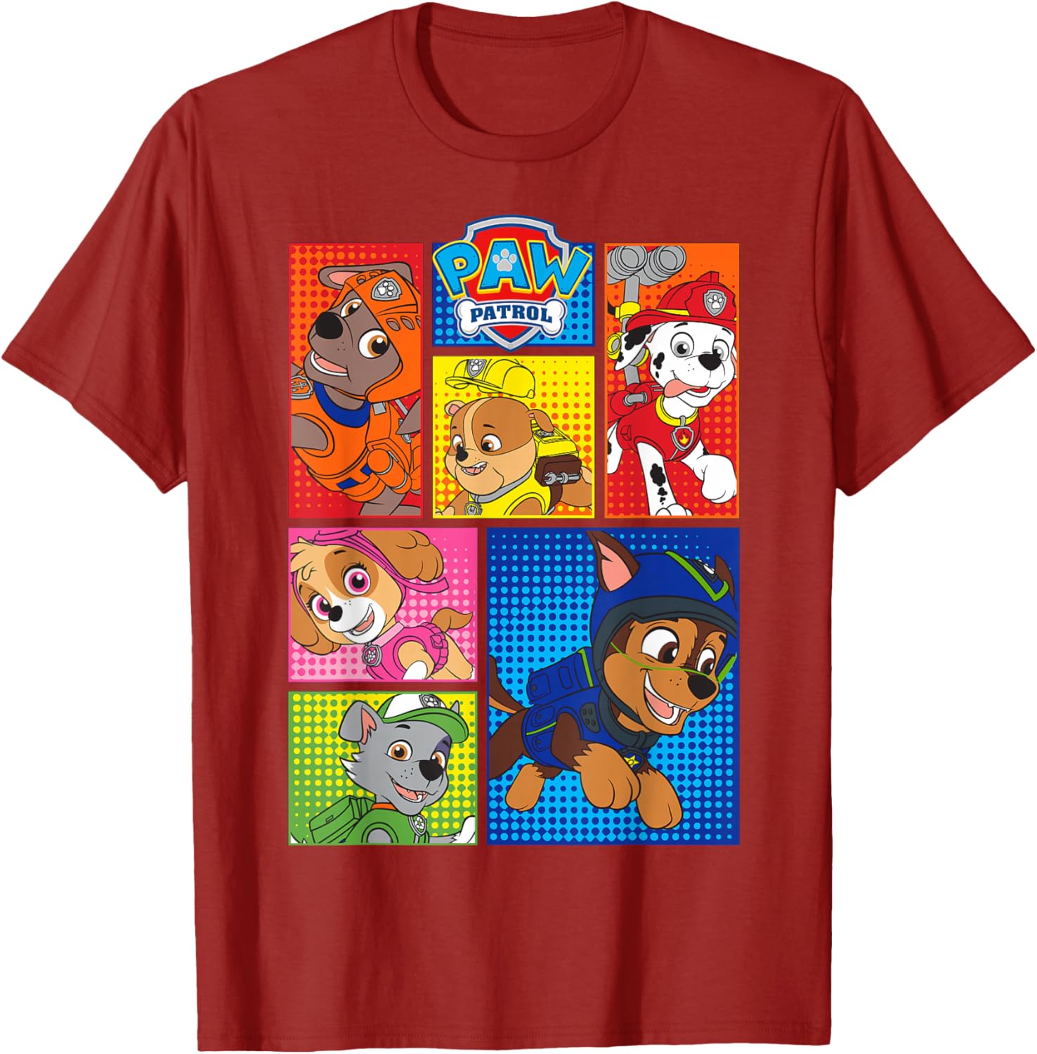 Adorable Paw Patrol Pup Shapes T-Shirt for Kids - Fun and Stylish Apparel - 4