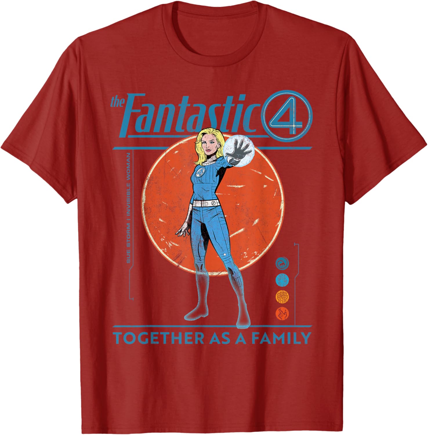 Marvel Fantastic Four Retro T-Shirt Featuring The Invisible Woman Design - 18