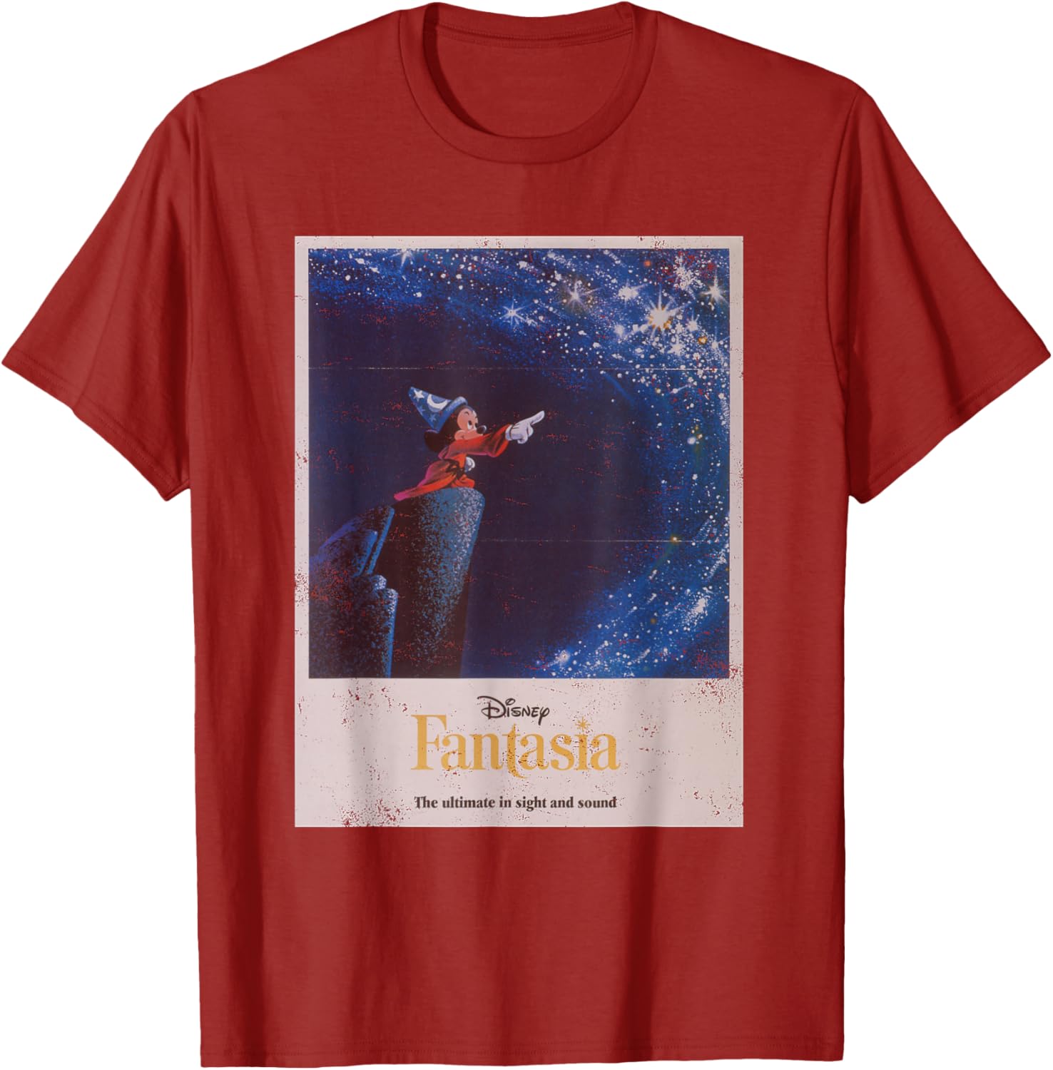 Disney Mickey Mouse Fantasia Retro Poster T-Shirt for Fans and Collectors - 9