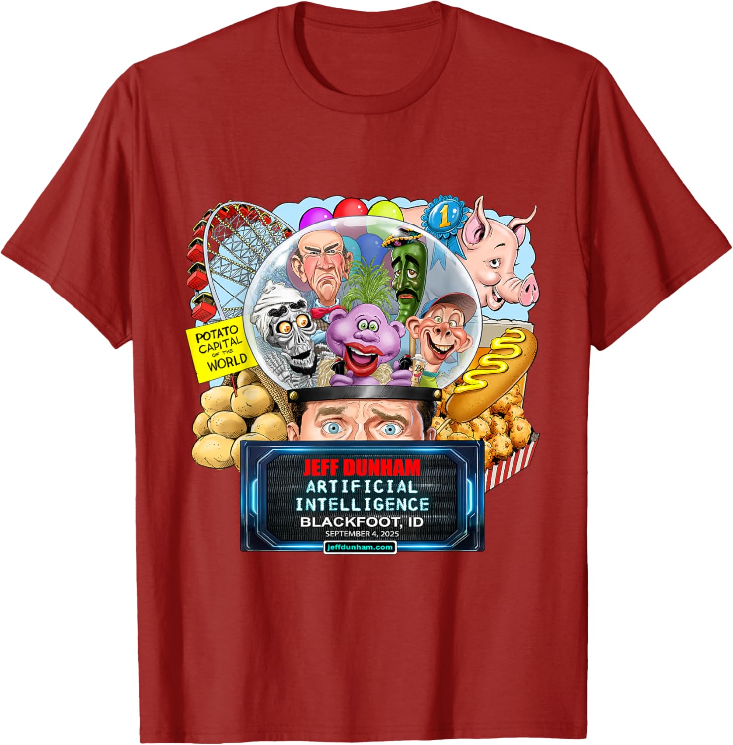 Jeff Dunham Blackfoot ID T-Shirt 2025 Fun Comedy Apparel for Fans - 10