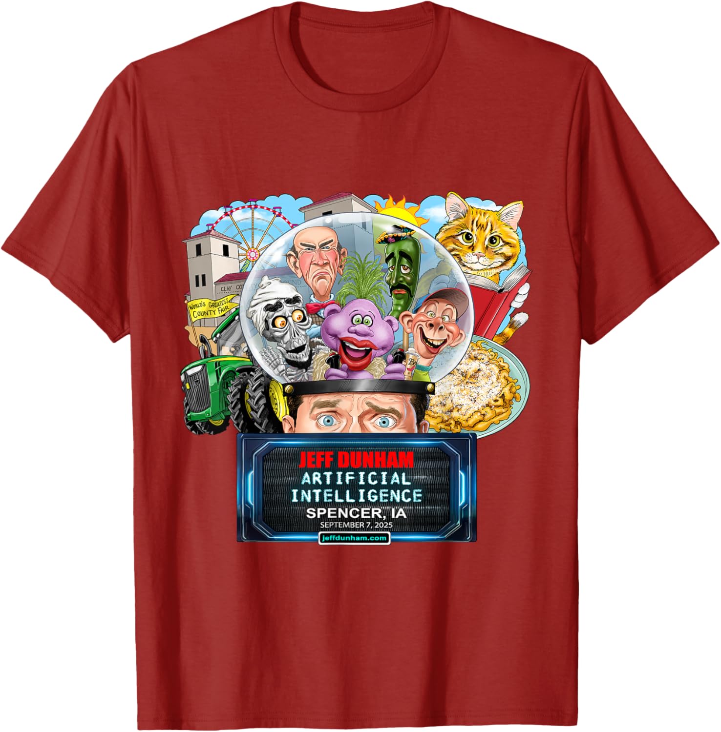 Jeff Dunham Spencer IA 2025 T-Shirt Fun Comedy Apparel for Fans - 10