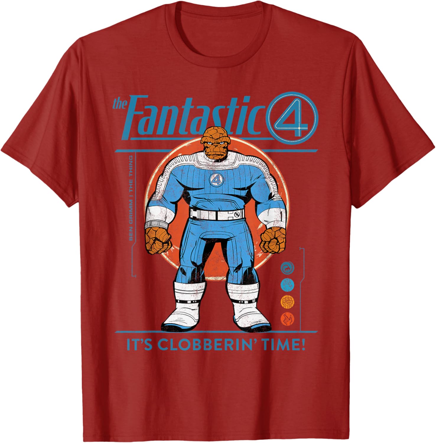 Marvel Fantastic Four The Thing Retro T-Shirt for Fans of Classic Comics - 23