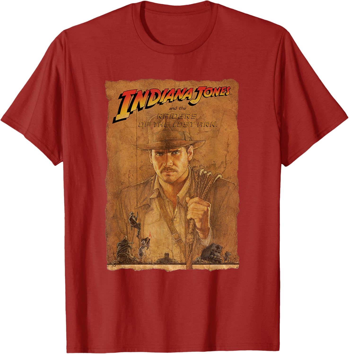 Indiana Jones Raiders of the Lost Ark Poster Art T-Shirt for Fans - 24