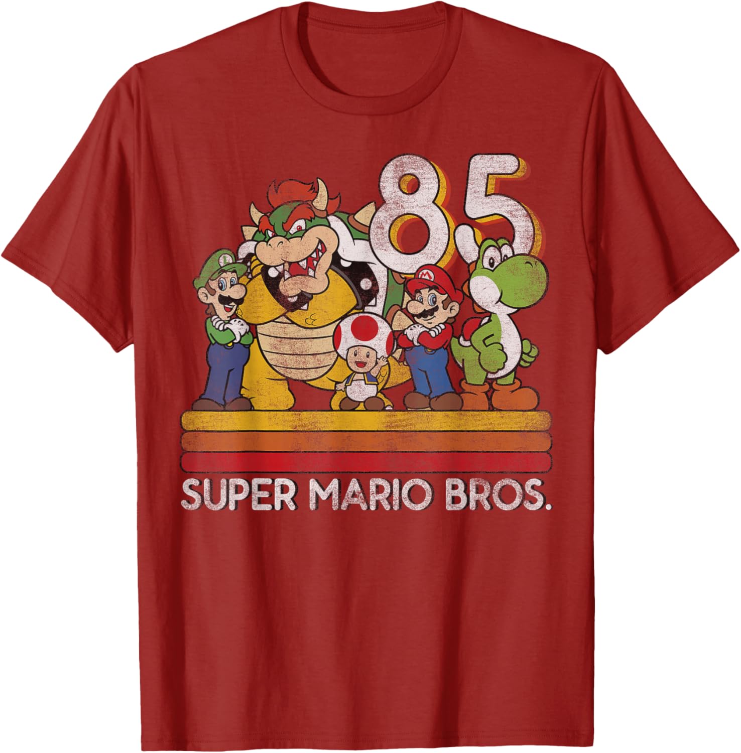 Nintendo Super Mario Retro Character T-Shirt for Gaming Fans - 10