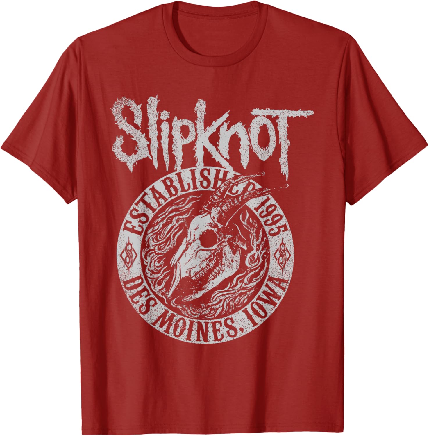 Slipknot Iowa Skull 1995 T-Shirt for Fans of Gothic Music and Culture - 2