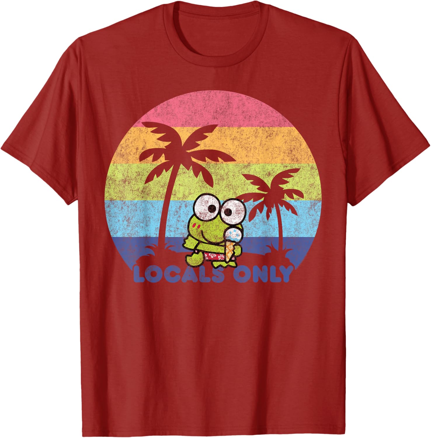 Keroppi Locals Only T-Shirt Fun Graphic Tee for Fashionable Fans - 6