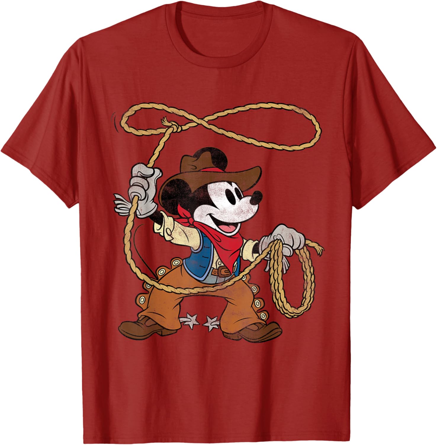 Vintage Mickey Mouse Cowboy T-Shirt for Fun Western Style Fashion - 13