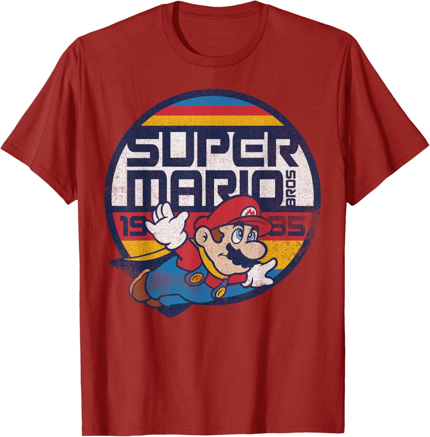 Super Mario Classic Retro Flying 1985 Graphic T-Shirt for Gamers - 1