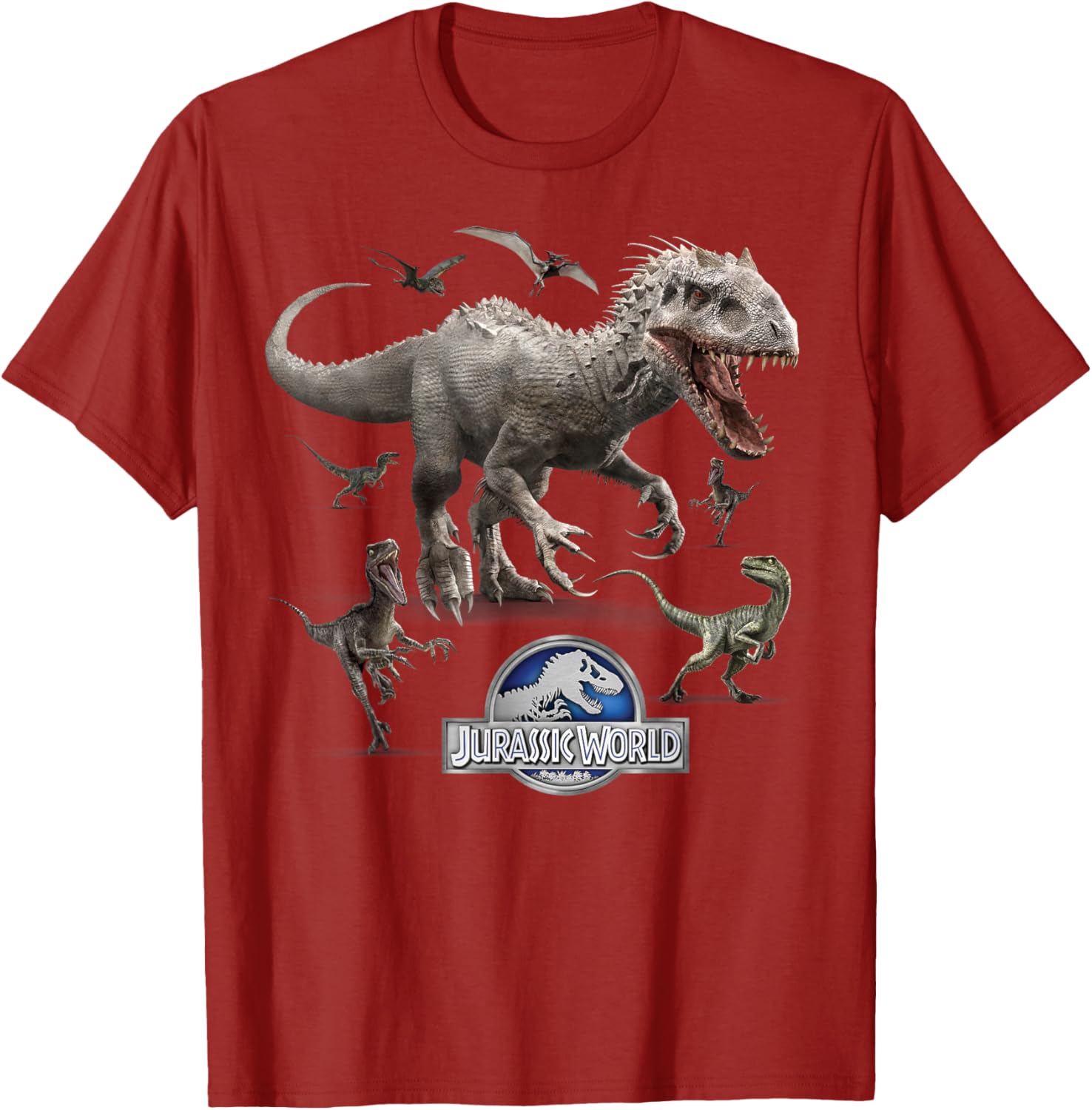 Jurassic World Indominus Rex Raptor Run T-Shirt for Dino Fans - 7