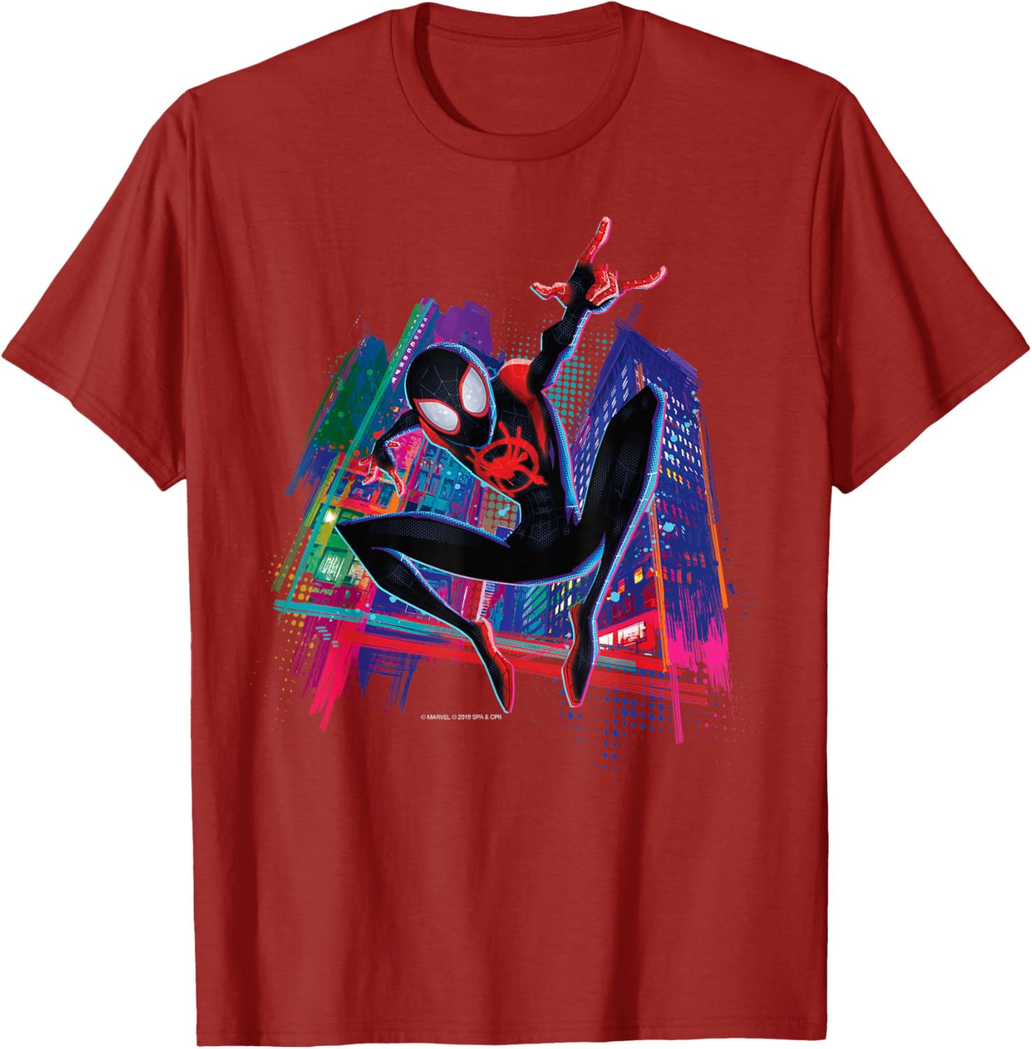 Spider-Man Miles Morales Graffiti City T-Shirt for Stylish Fans - 26