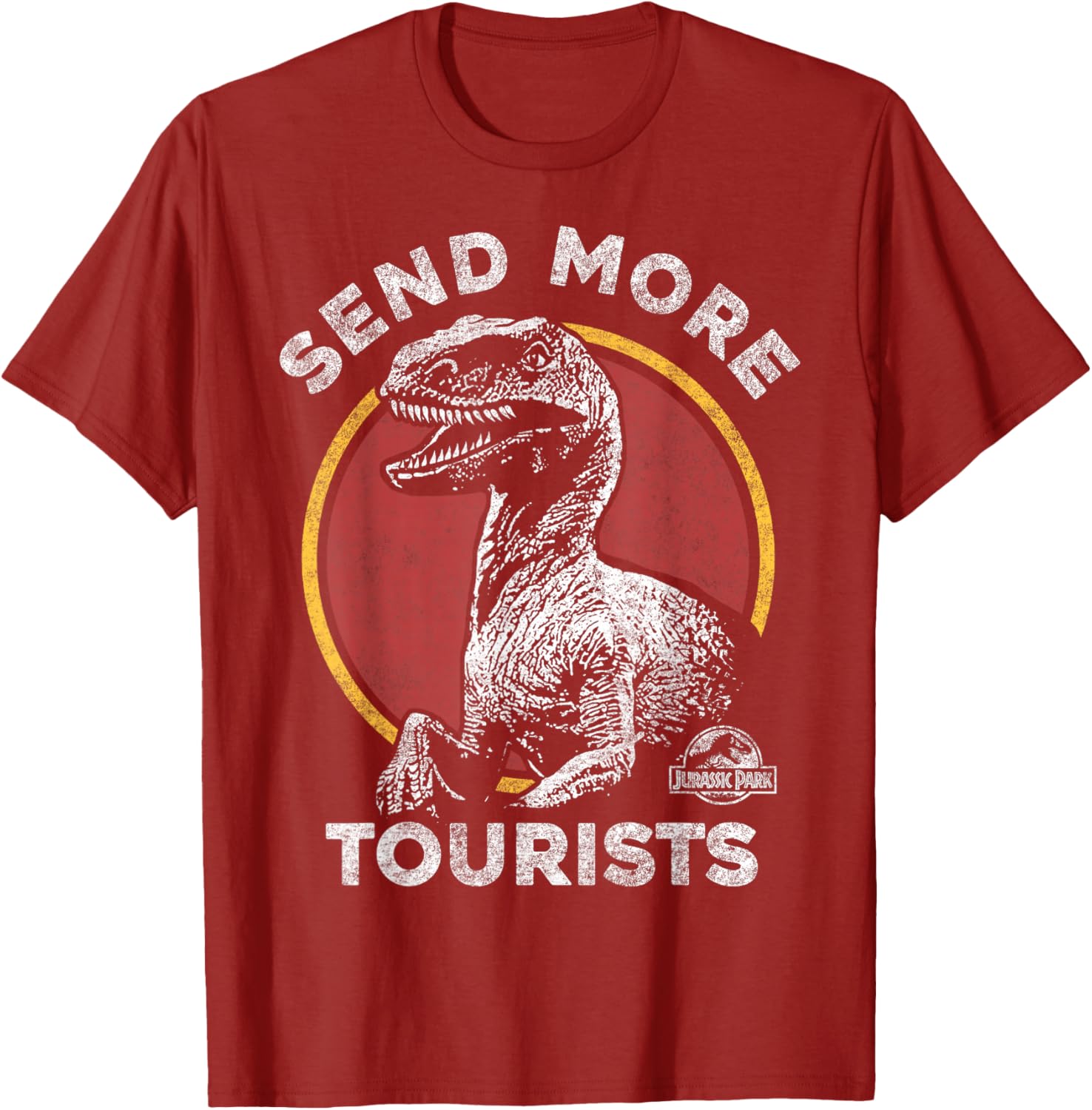 Jurassic Park Raptor T-Shirt for Tourists - Fun Dino Adventure Apparel - 7
