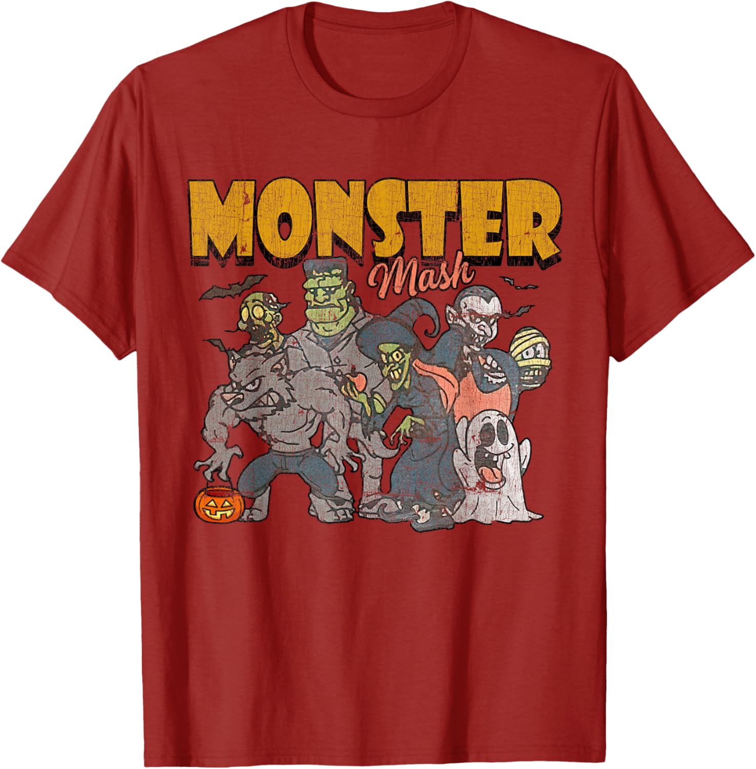Funny Vintage Ghost Halloween T-Shirt - Monster Mash Design for Spooky Fun - 11