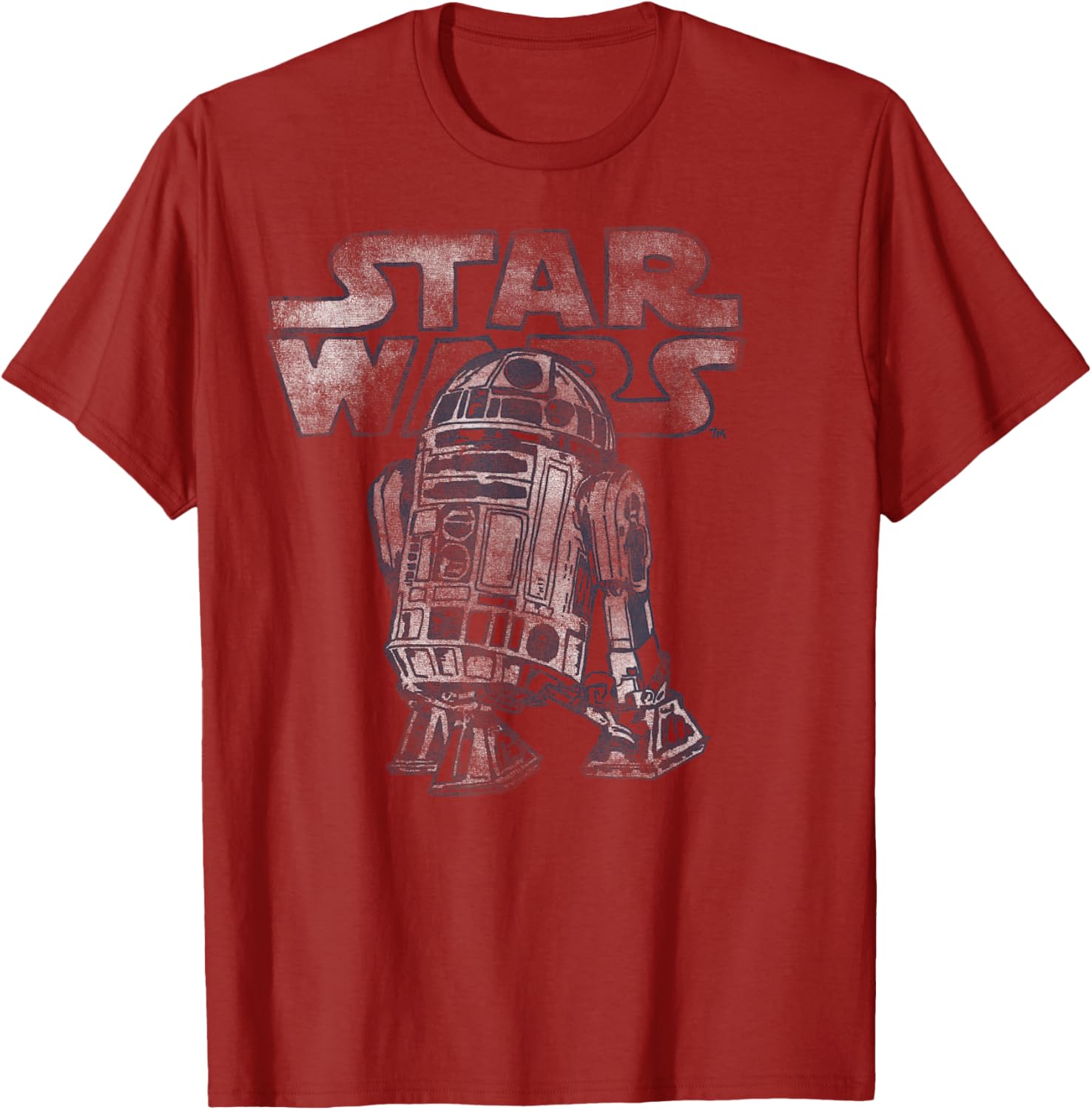 Vintage R2-D2 Distressed T-Shirt for Star Wars Fans - C2 Disney+ Style - 9