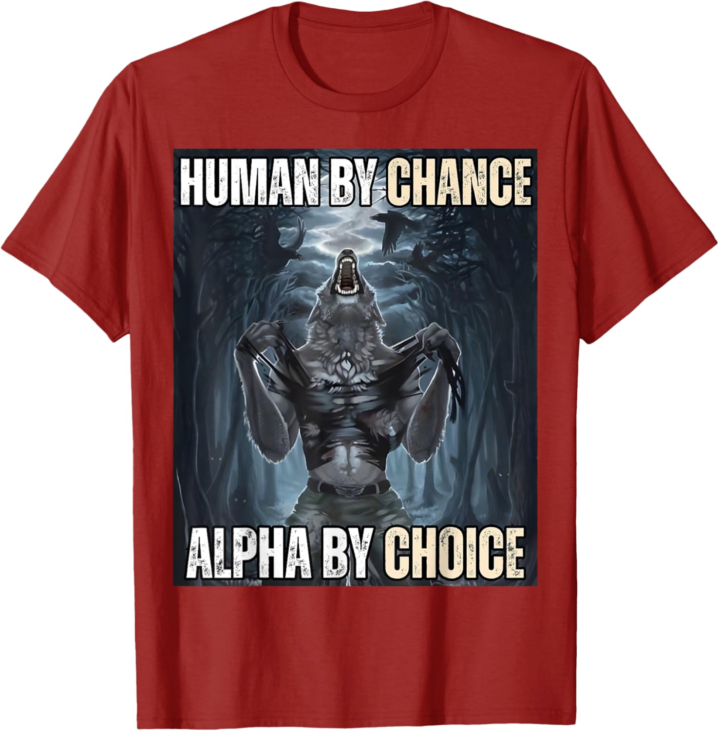 Funny Alpha Wolf Meme T-Shirt for Cool and Unique Style Fans - 13