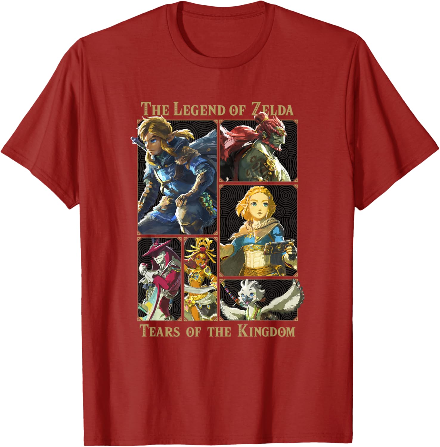 The Legend of Zelda Tears of the Kingdom Character Box Up T-Shirt - 1
