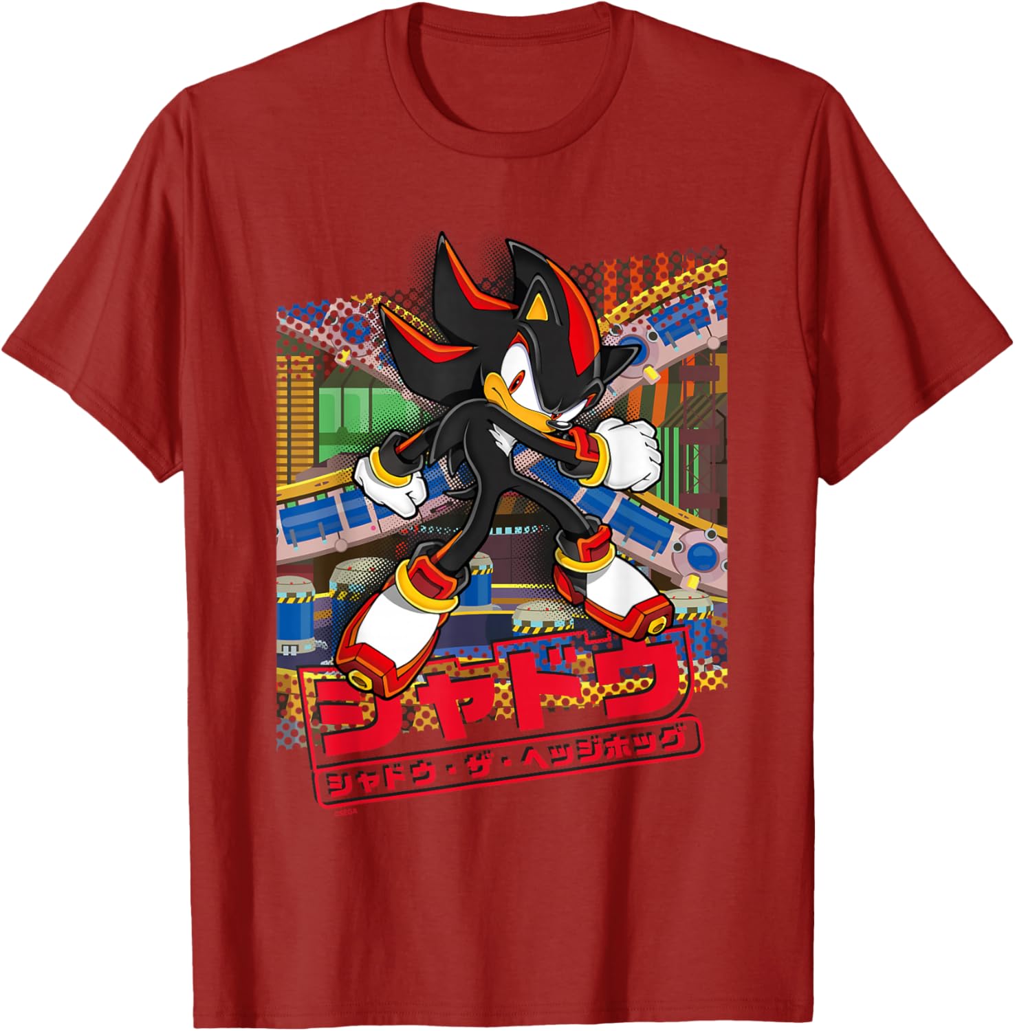 Sonic the Hedgehog Shadow T-Shirt Japanese Logo Fun Graphic Tee - 22