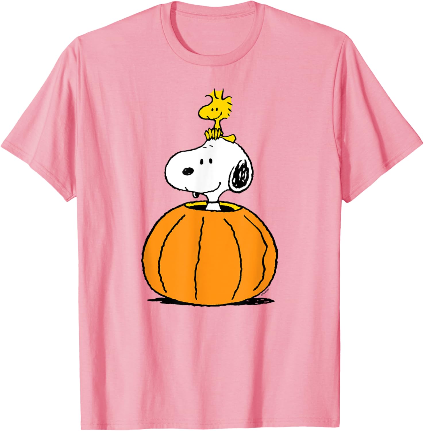 Snoopy Pumpkin T-Shirt with Woodstock Cute Fall Design for Peanuts Fans - 7