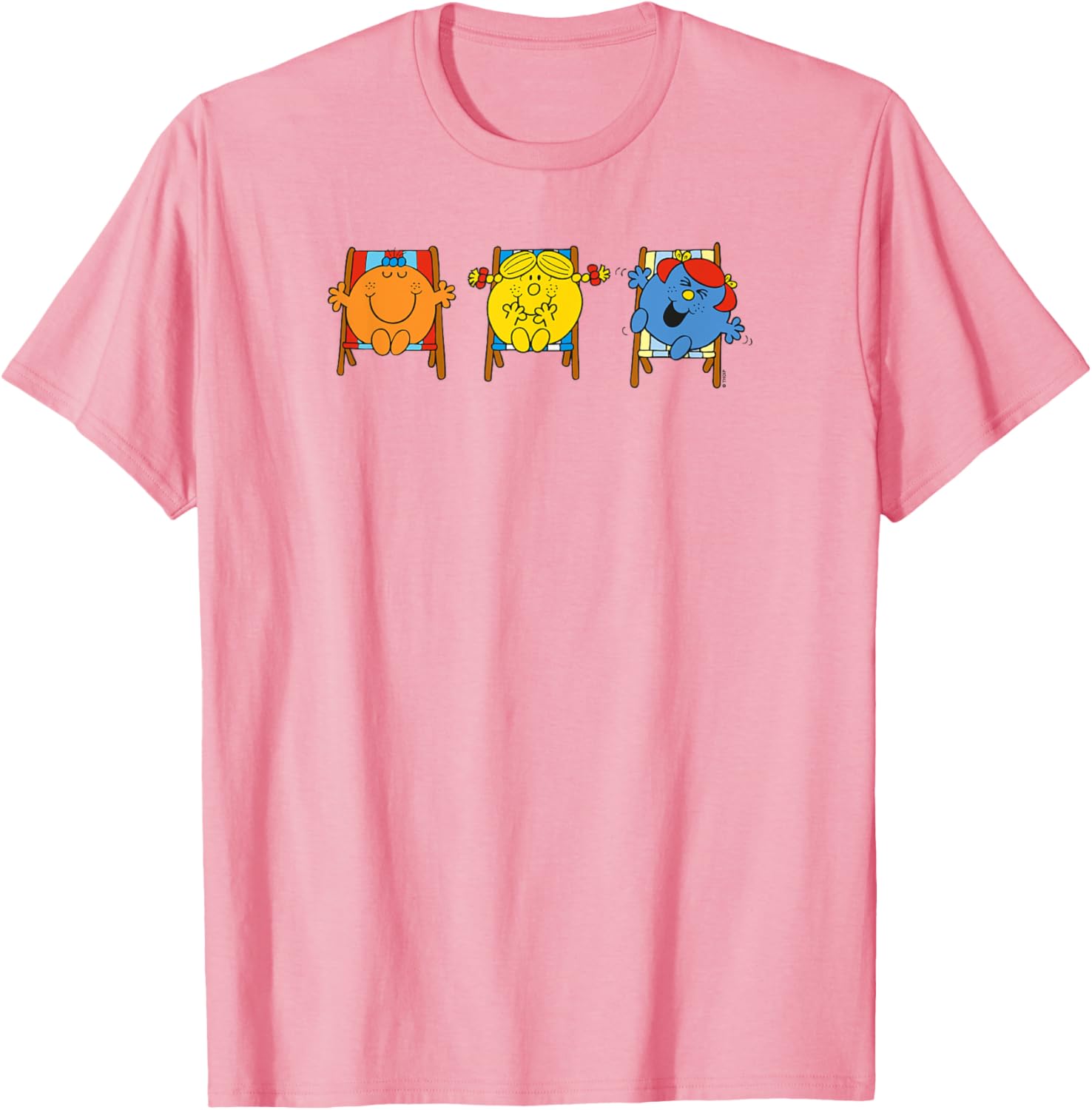 Mr Men Little Miss Sunshine Summer Holiday Deckchairs T-Shirt for Fun Days - 14