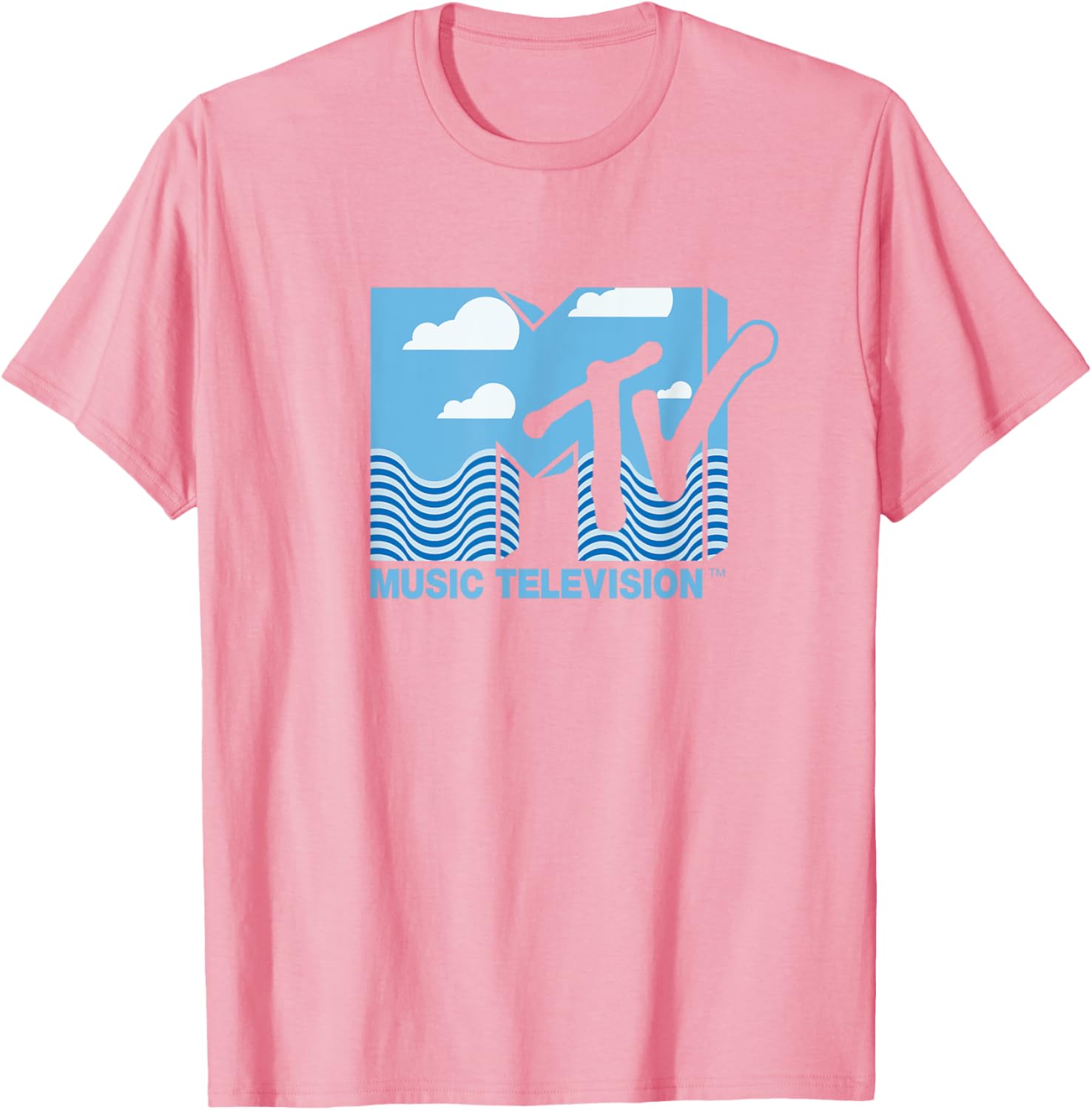 Mademark x MTV Official Logo T-Shirt with Water, Clouds & Blue Sky - 23