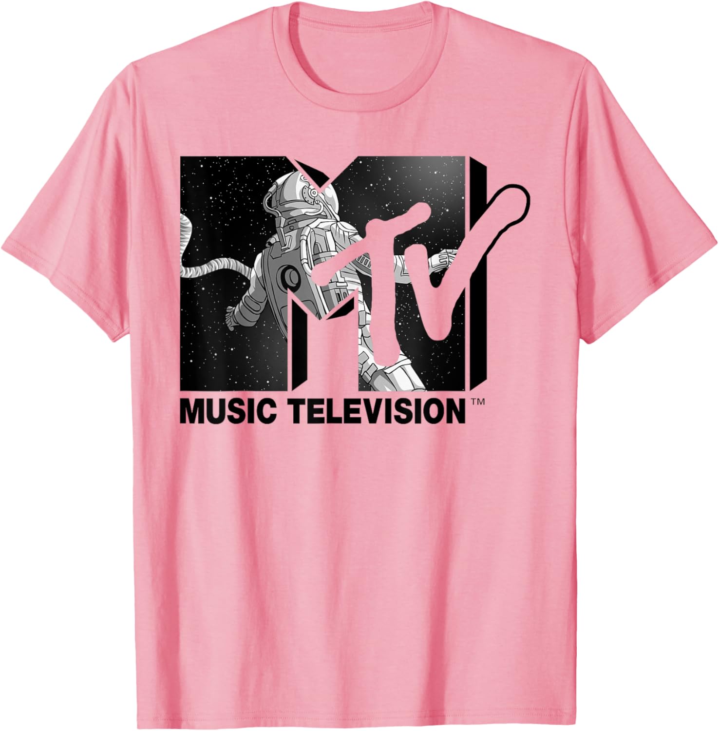 Mademark x MTV Astronaut Stratosphere Tee - Cool Graphic T-Shirt for Fans - 2