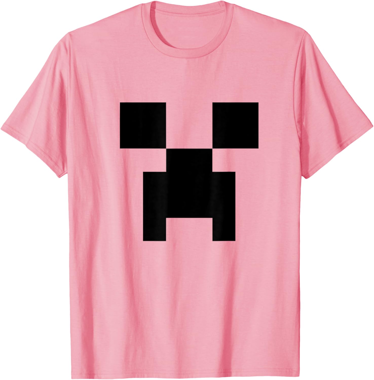 Minecraft Big Creeper Face Minimalist Pixel T-Shirt for Fans - 6