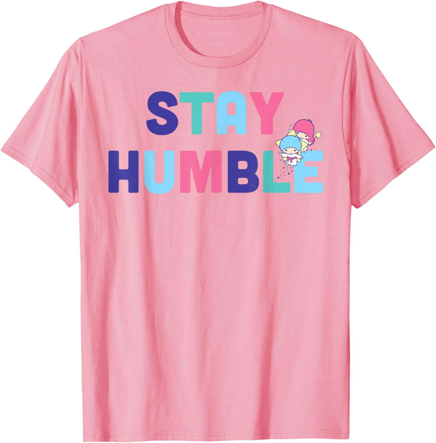 Little Twin Stars Stay Humble T-Shirt for Trendy Fashion Lovers - 10