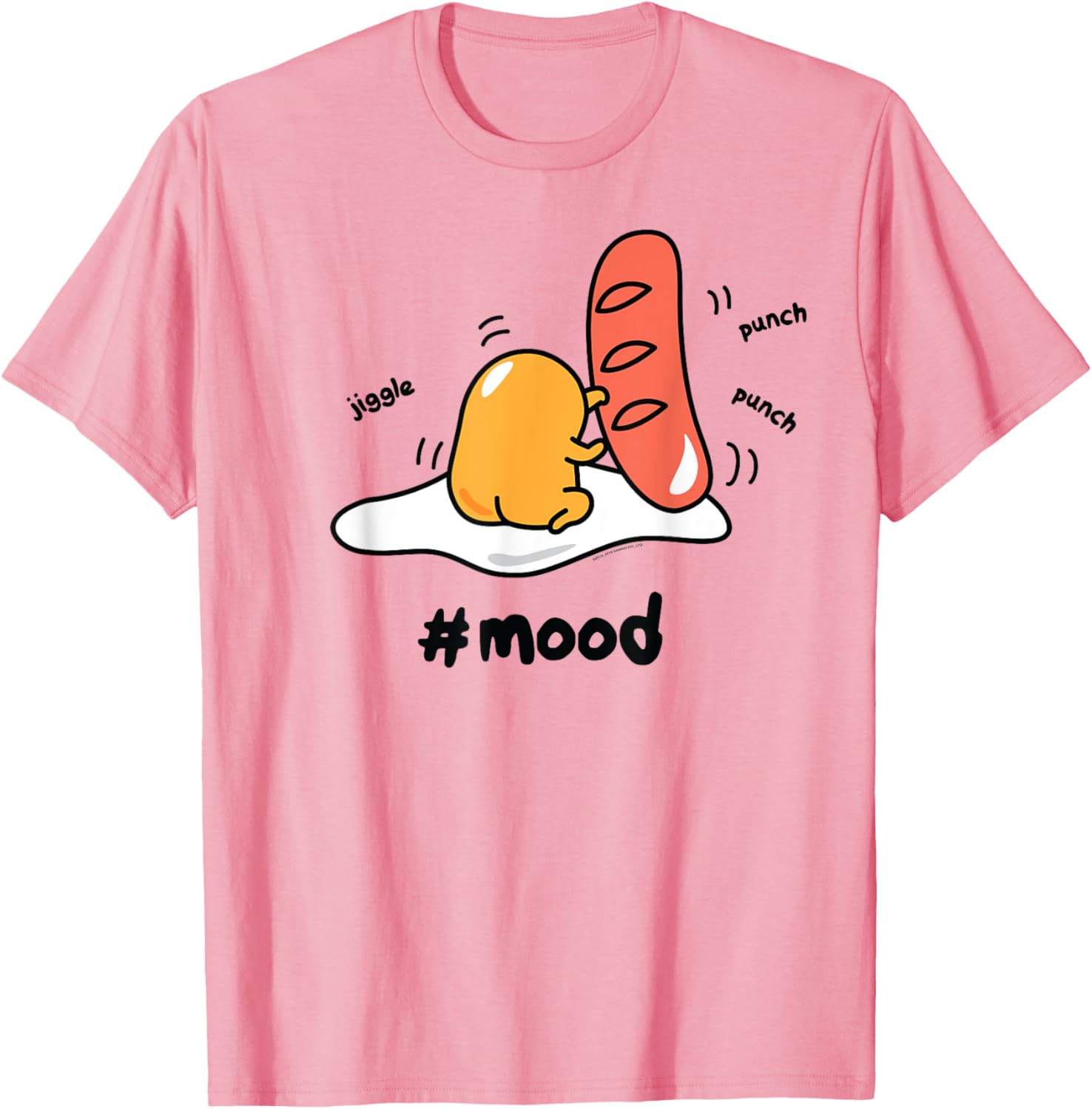 Gudetama Lazy Egg Mood Boxing Punching Hot Dog T-Shirt for Fun Style - 1