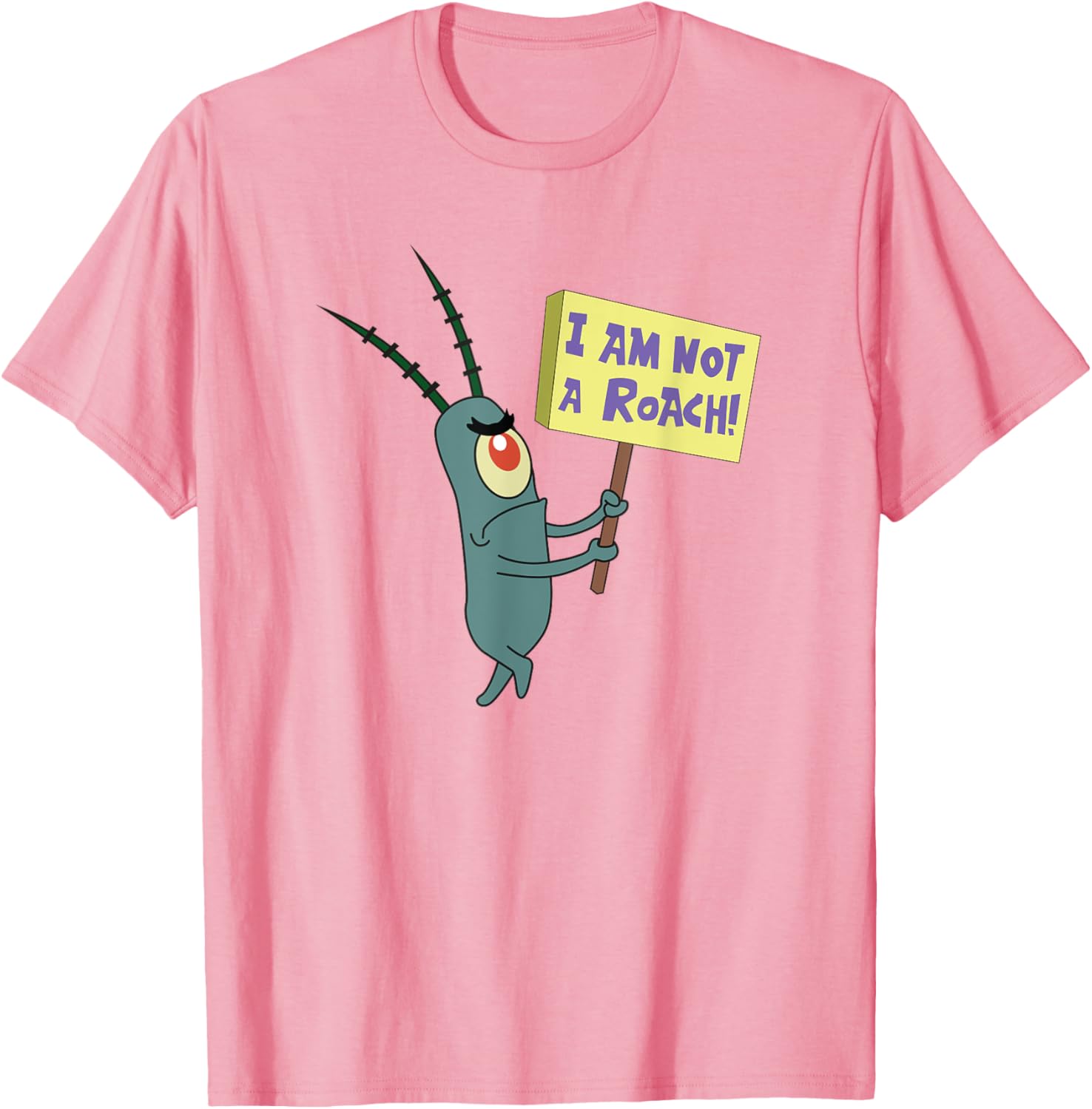 Mademark SpongeBob SquarePants Plankton Not a Roach T-Shirt for Fans - 5