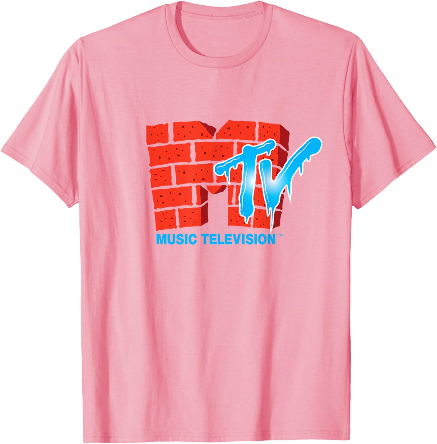 Mademark x MTV Frosty Ice Text T-Shirt with Official MTV Logo - 10