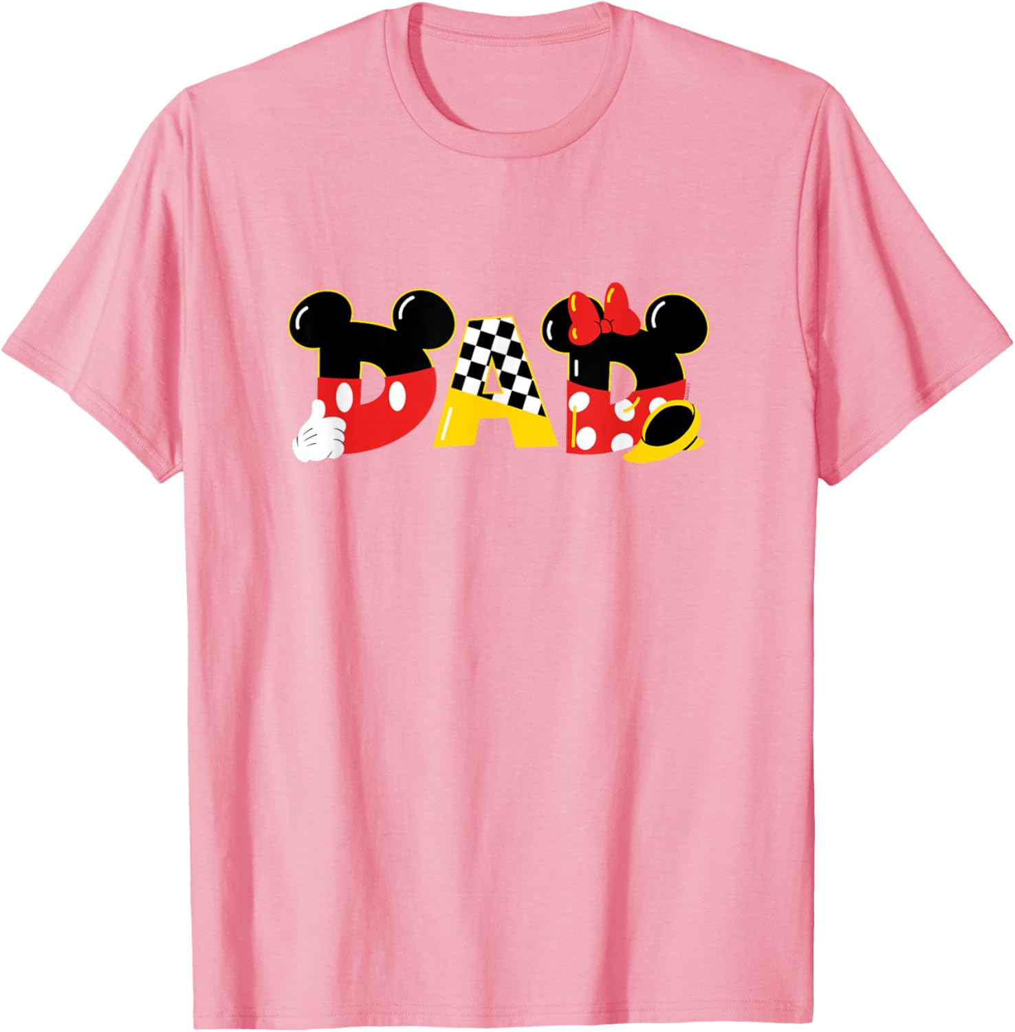 Disney Mickey and Minnie Mouse Dad T-Shirt for Father's Day Birthday Gift - 23