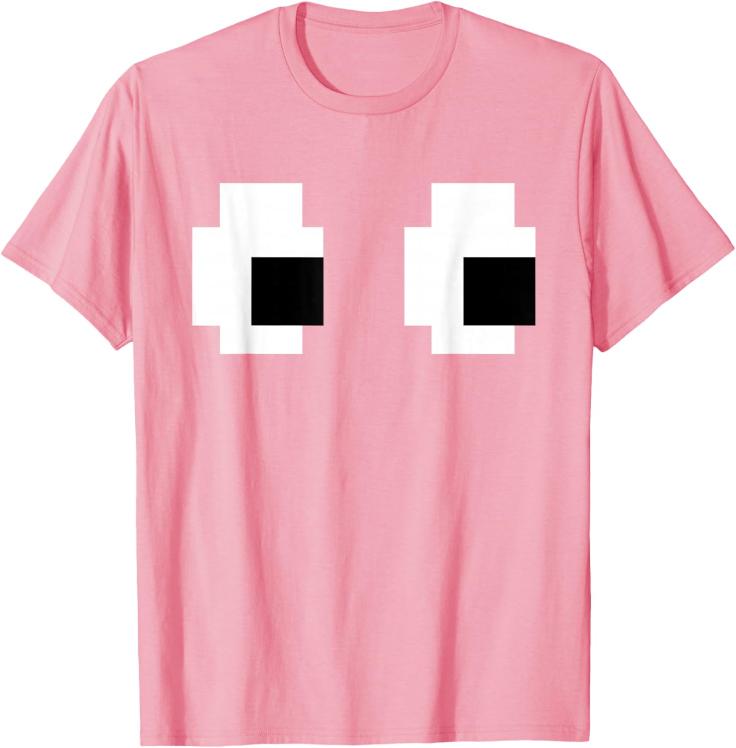 Retro Arcade Ghost Eyes Halloween T-Shirt for Fun Group Costumes - 1