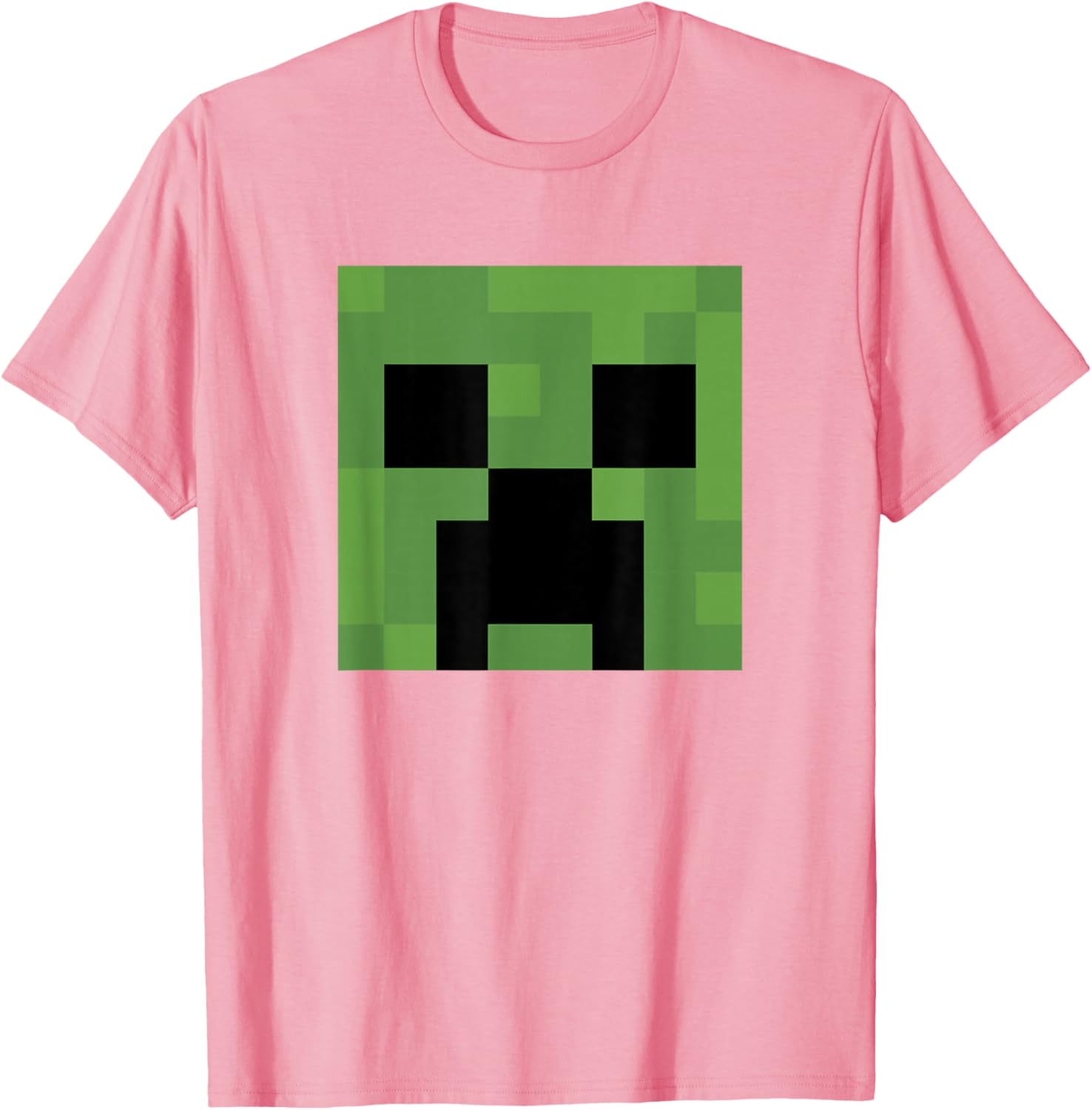 Minecraft Creeper Big Face T-Shirt for Gamers and Fans of All Ages - 7