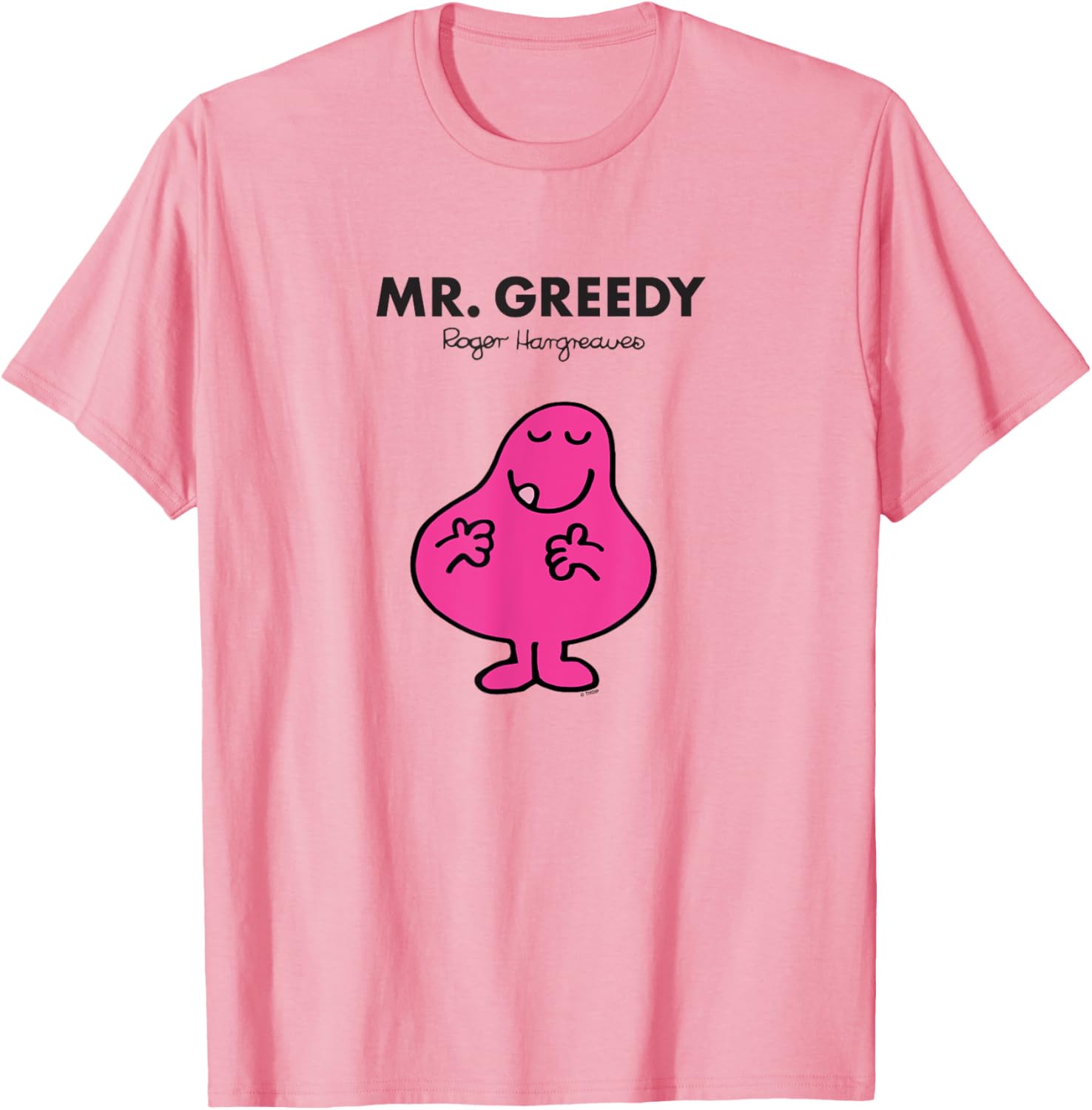 Mr Men Mr Greedy T-Shirt Fun Graphic Tee for Kids and Adults - 7