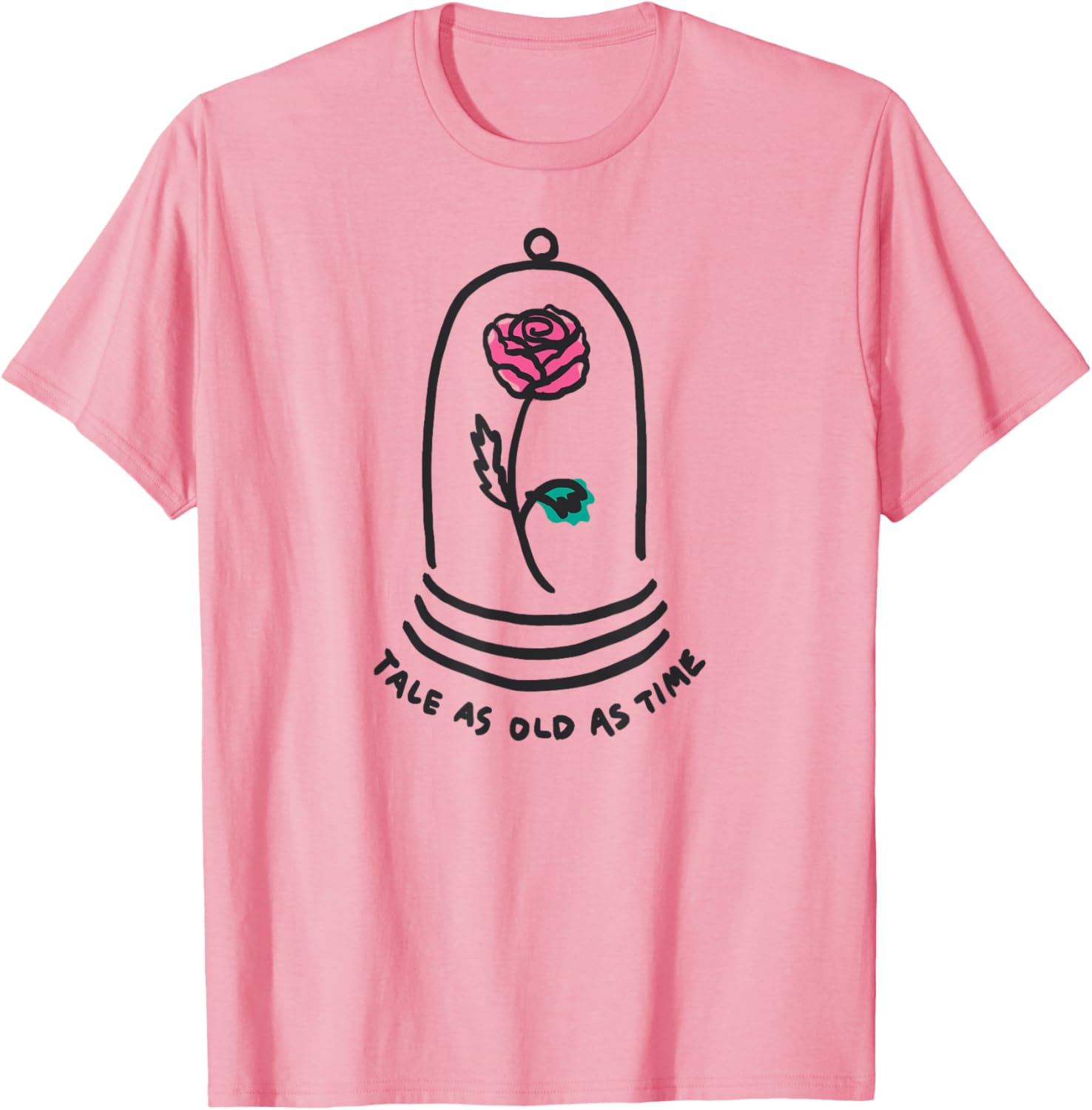 Amazon Essentials Boys Princess Belle Beauty and the Beast T-Shirt White Small - 1