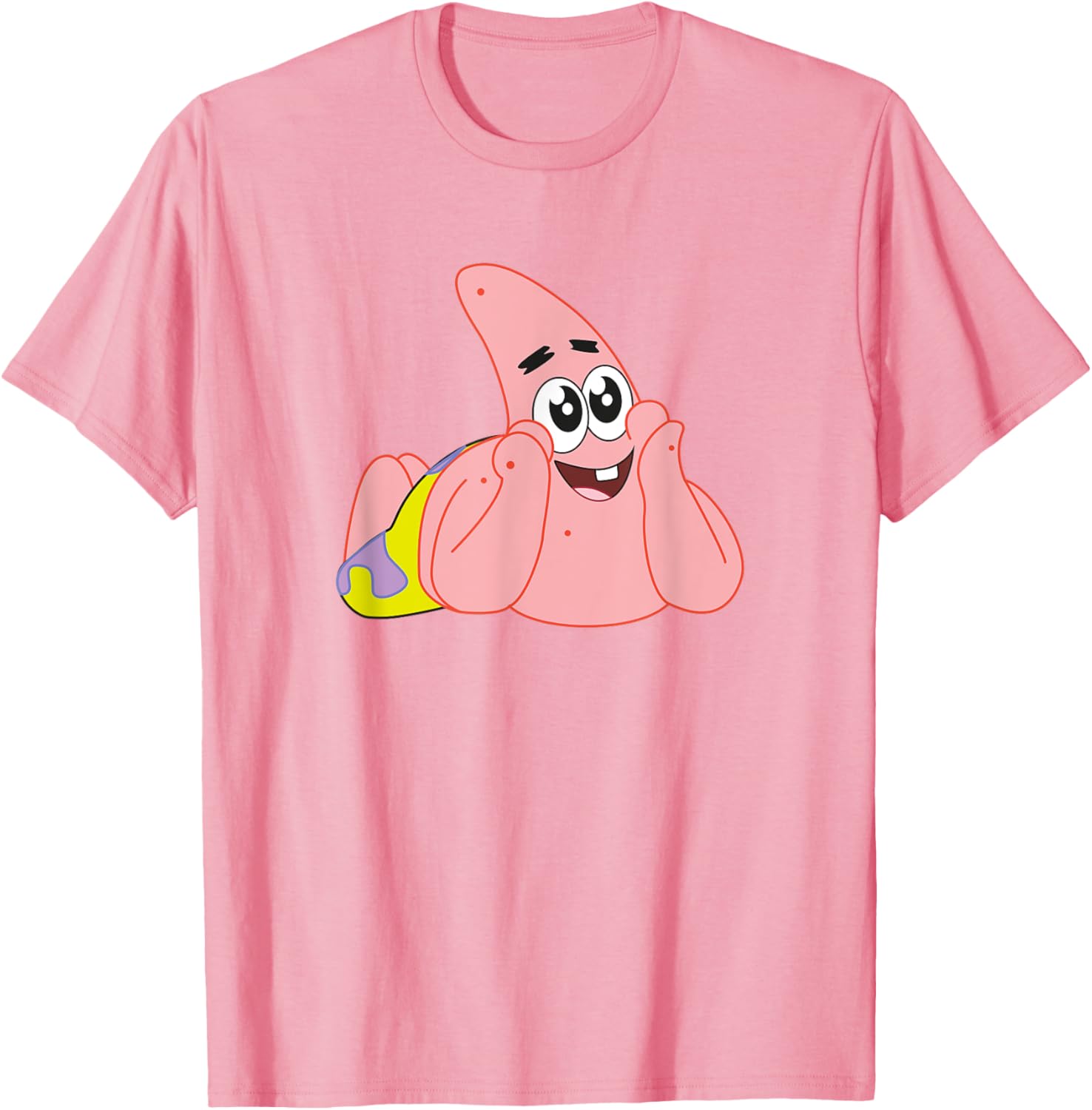 Mademark x SpongeBob Patrick Star Feelin Cute T-Shirt for Fun Style - 3