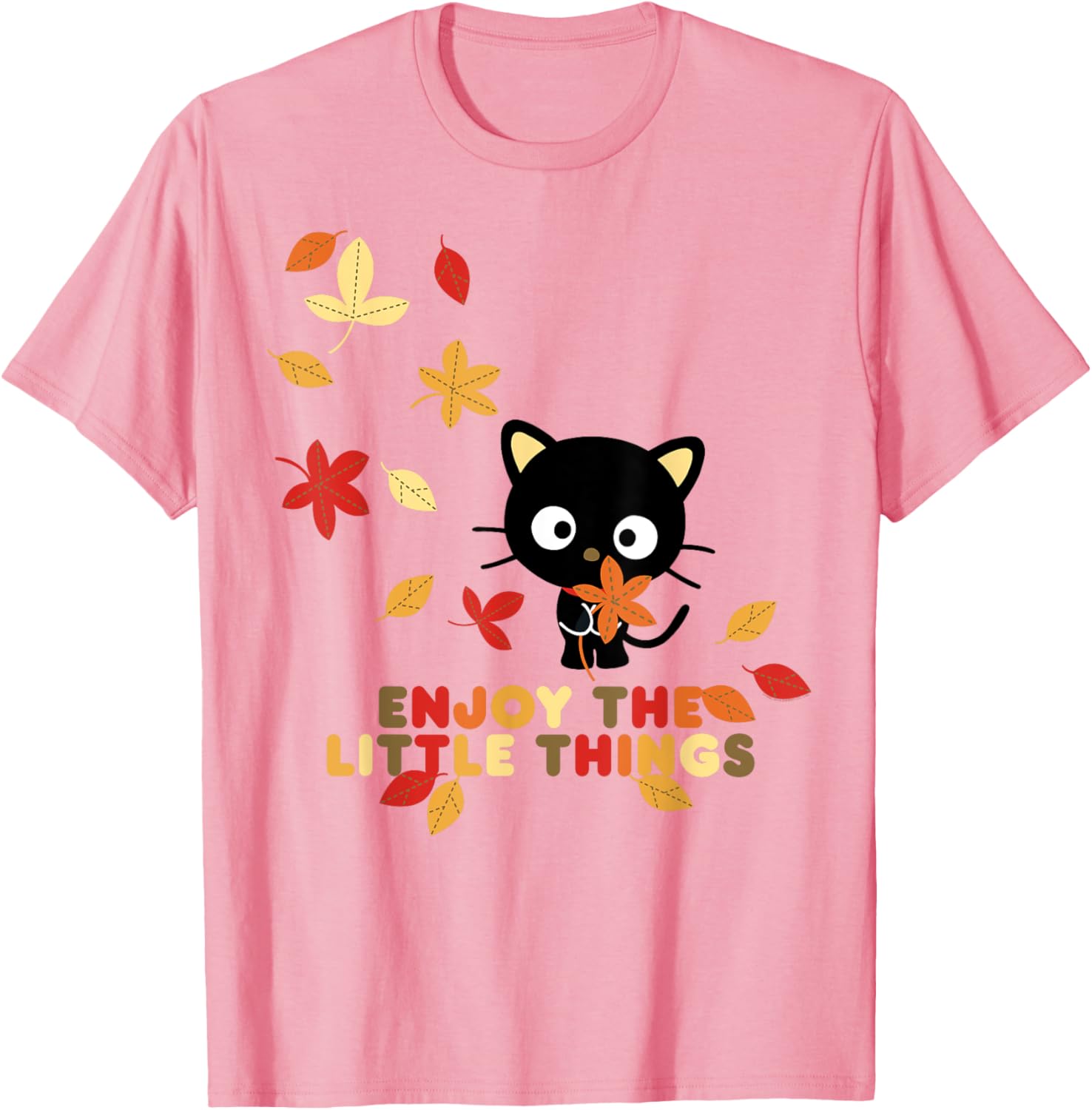 Chococat Enjoy The Little Things Fall Leaves T-Shirt for Everyone - 18