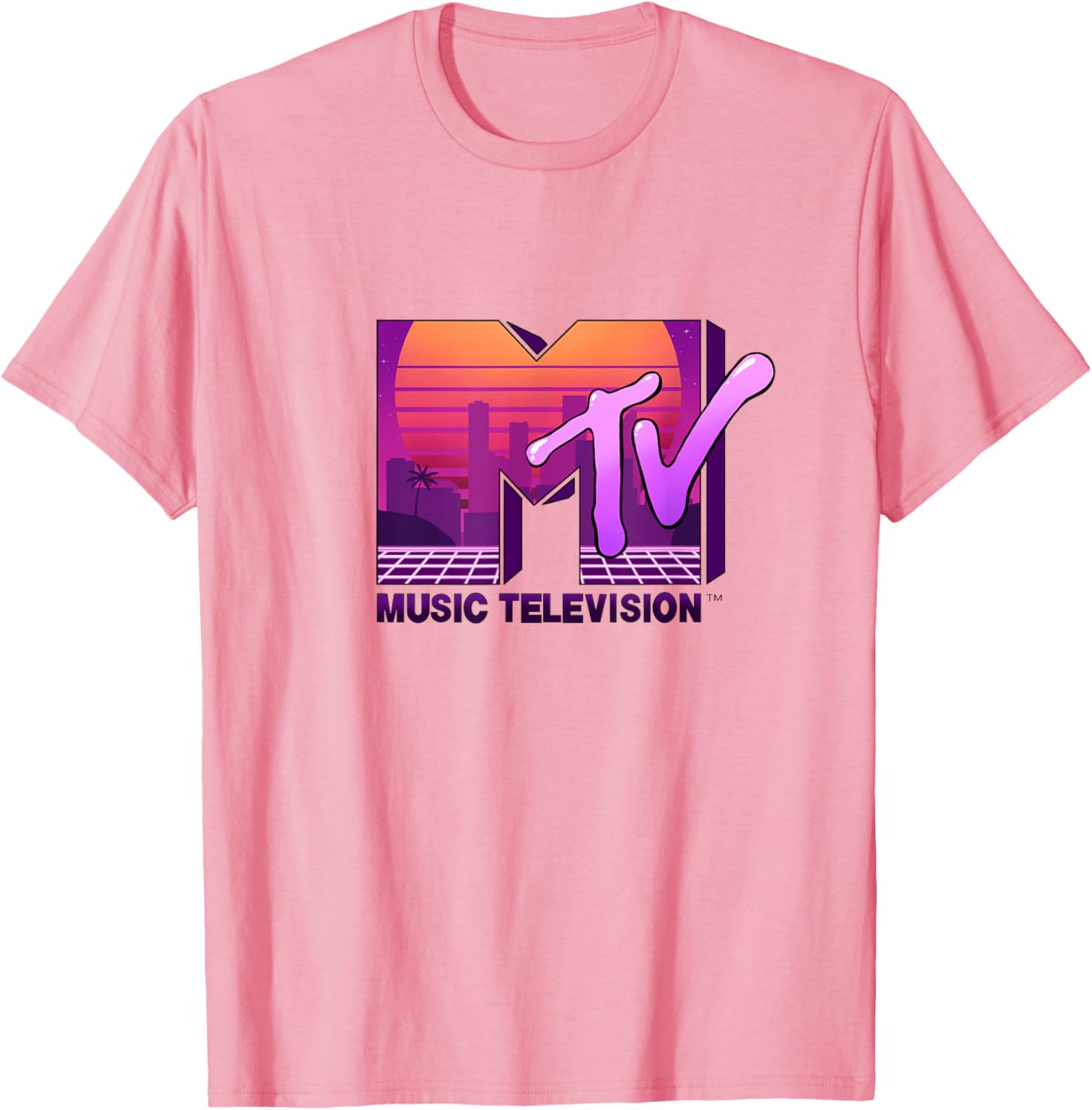 Mademark x MTV Sunset Skyline T-Shirt - Official MTV Logo Design - 7