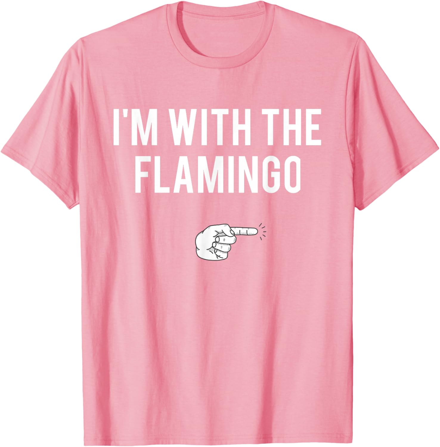 Cute I'm With Flamingo Halloween Costume Party Matching T-Shirt - 5