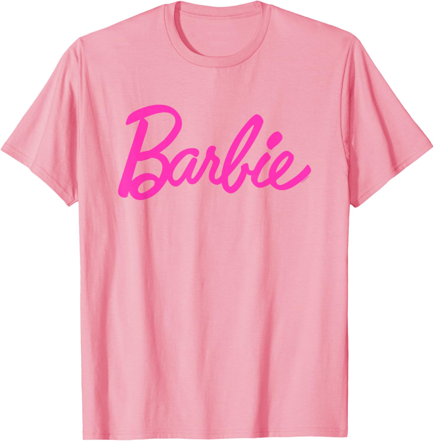 Barbie Classic Script Pink Logo T-Shirt for Trendy Fashion Lovers - 5