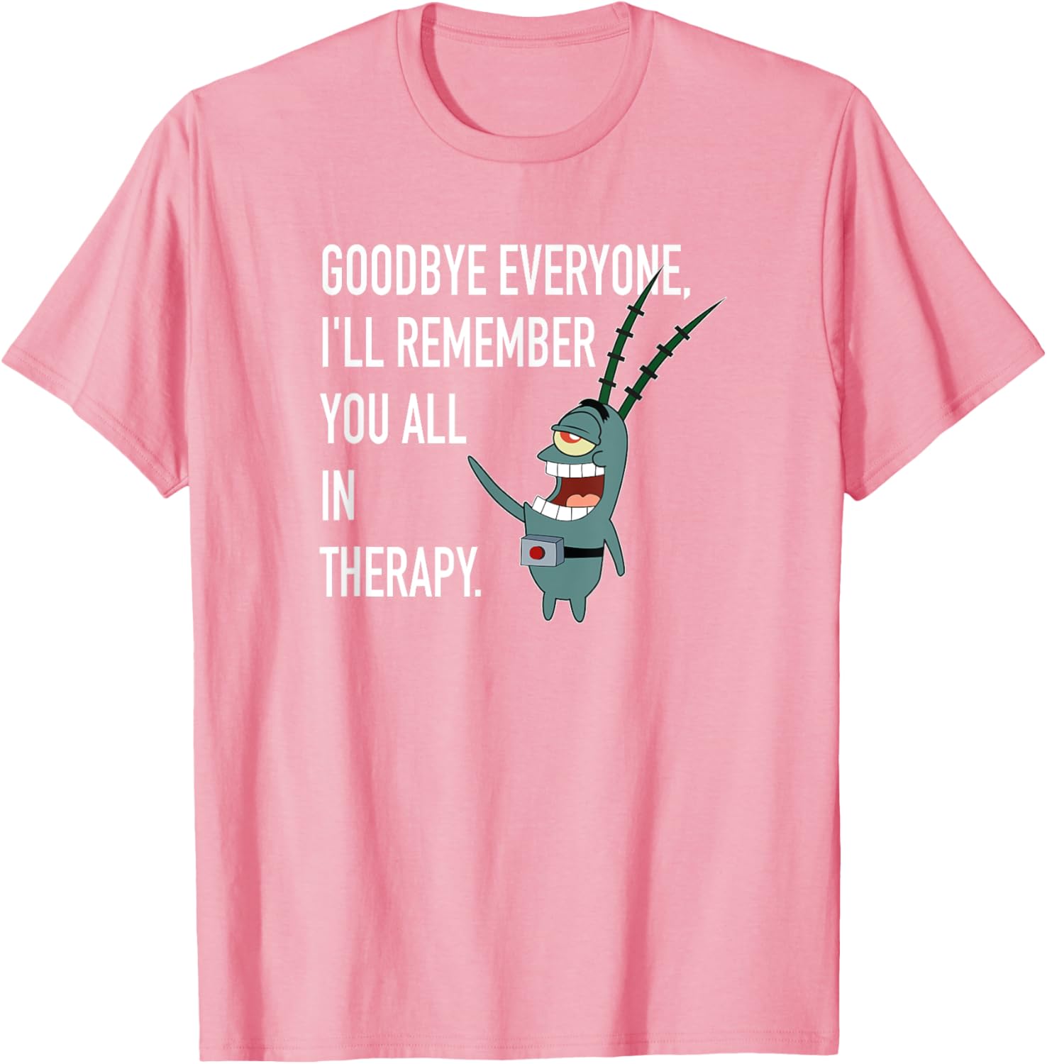 Mademark SpongeBob Plankton Therapy T-Shirt Fun and Stylish Apparel - 14