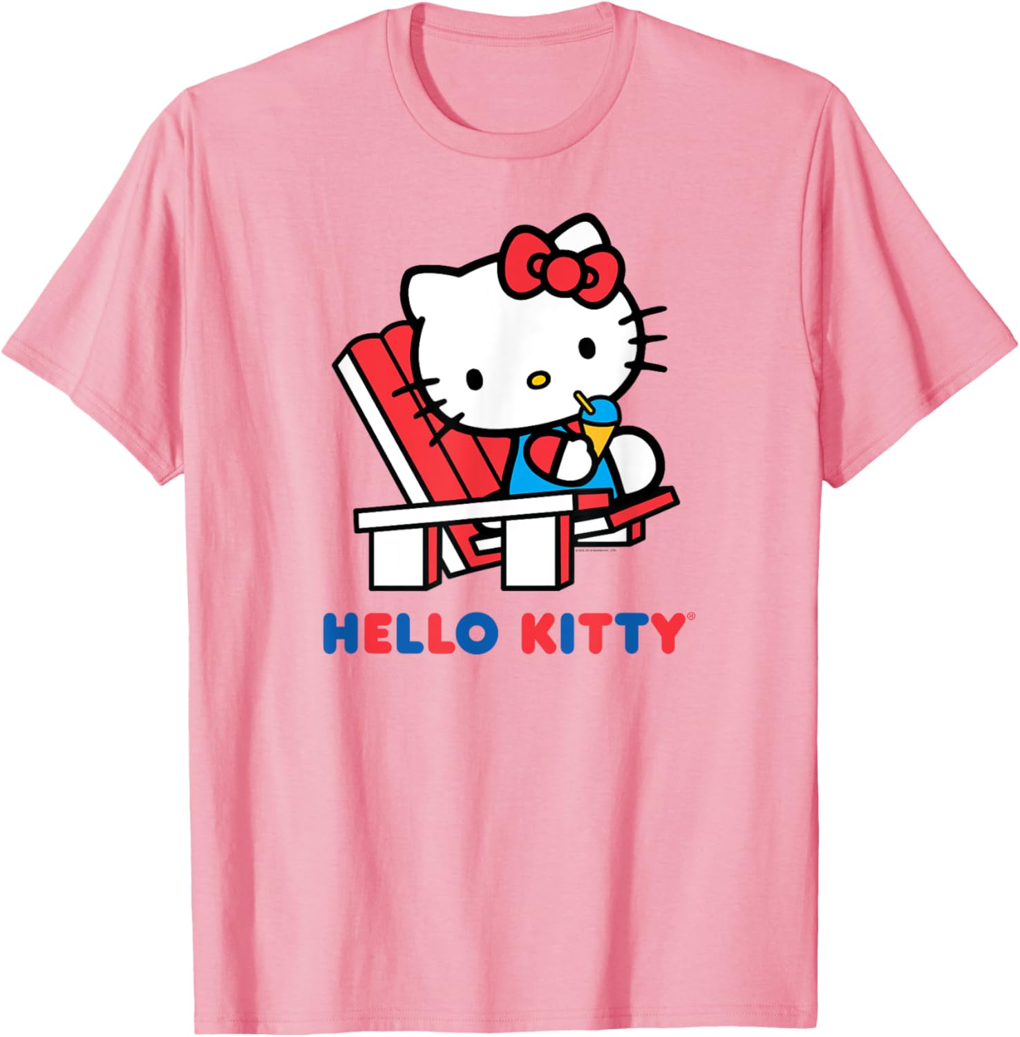 Hello Kitty Snow Cone Summer T-Shirt for Men, Women, Girls, and Kids - 8