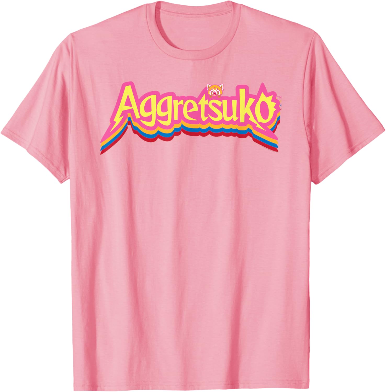 Aggretsuko Logo Colorburst T-Shirt for Fans of Anime and Pop Culture - 3