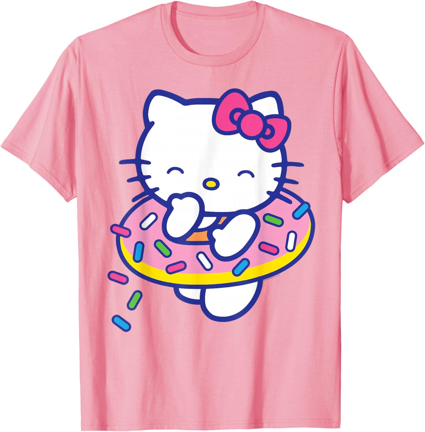 Hello Kitty Donut Sprinkles Floaty Summer T-Shirt for Fun Pool Days - 9