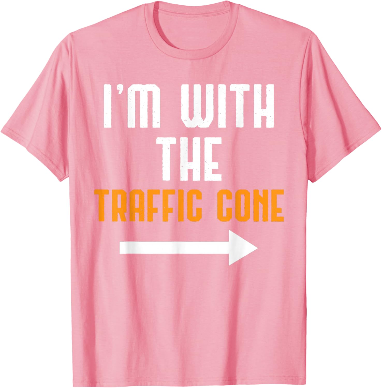 Funny Traffic Cone Costume Couple T-Shirt for Halloween Party Fun - 17