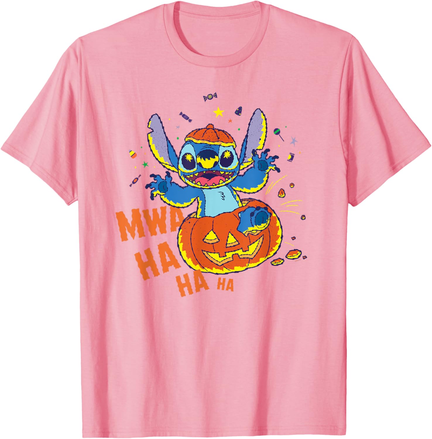 Disney Stitch Jack-o’-Lantern Surprise Halloween T-Shirt for Fun Celebrations - 25