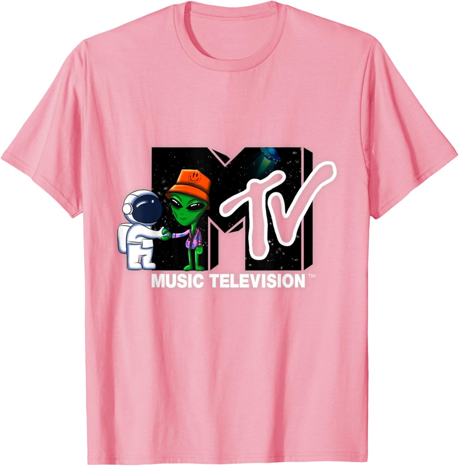 Mademark x MTV Astronaut Alien Space T-Shirt Official MTV Logo Design - 11