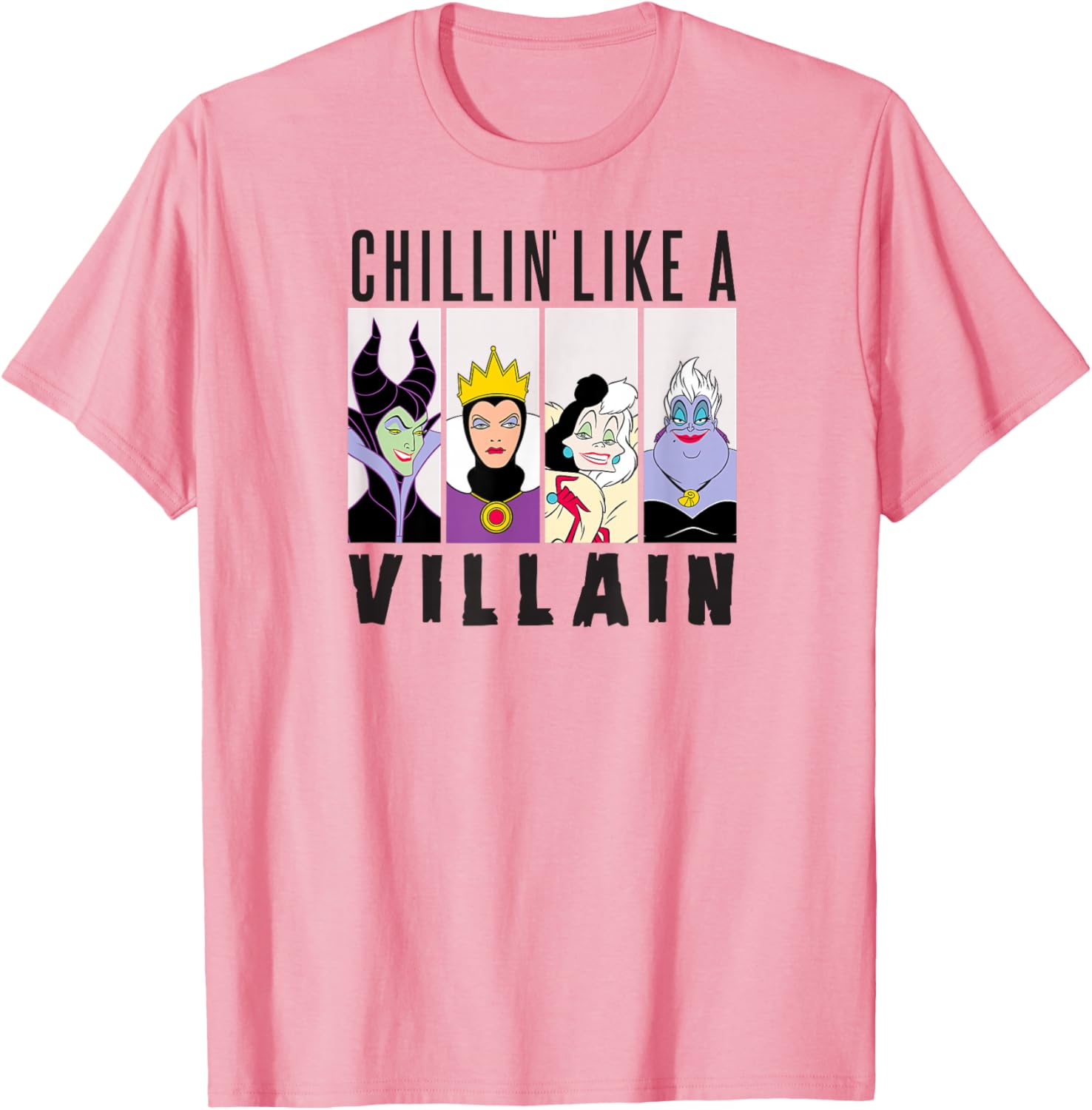Disney Villain Gang T-Shirt featuring Ursula, Evil Queen, Cruella, Maleficent - 4