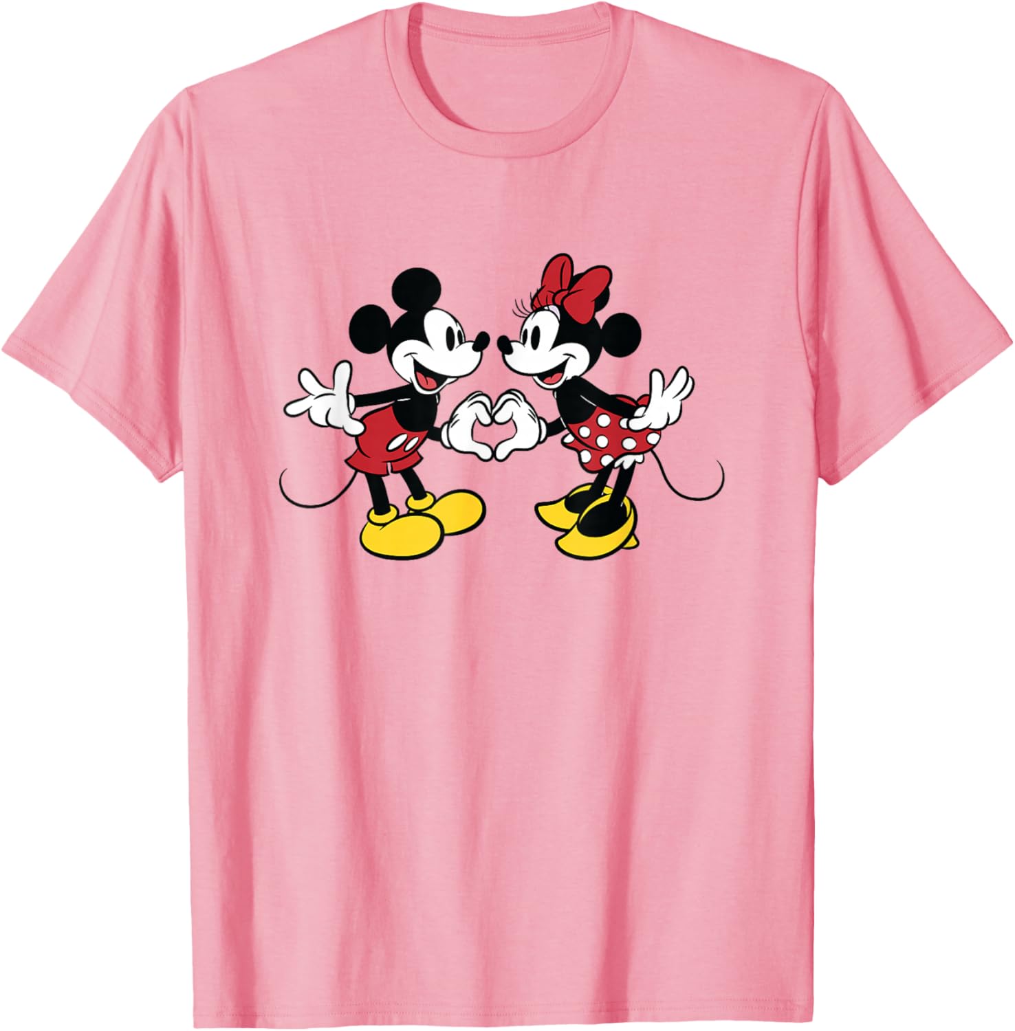 Disney Mickey and Friends Valentine Heart T-Shirt for Couples and Fans - 18